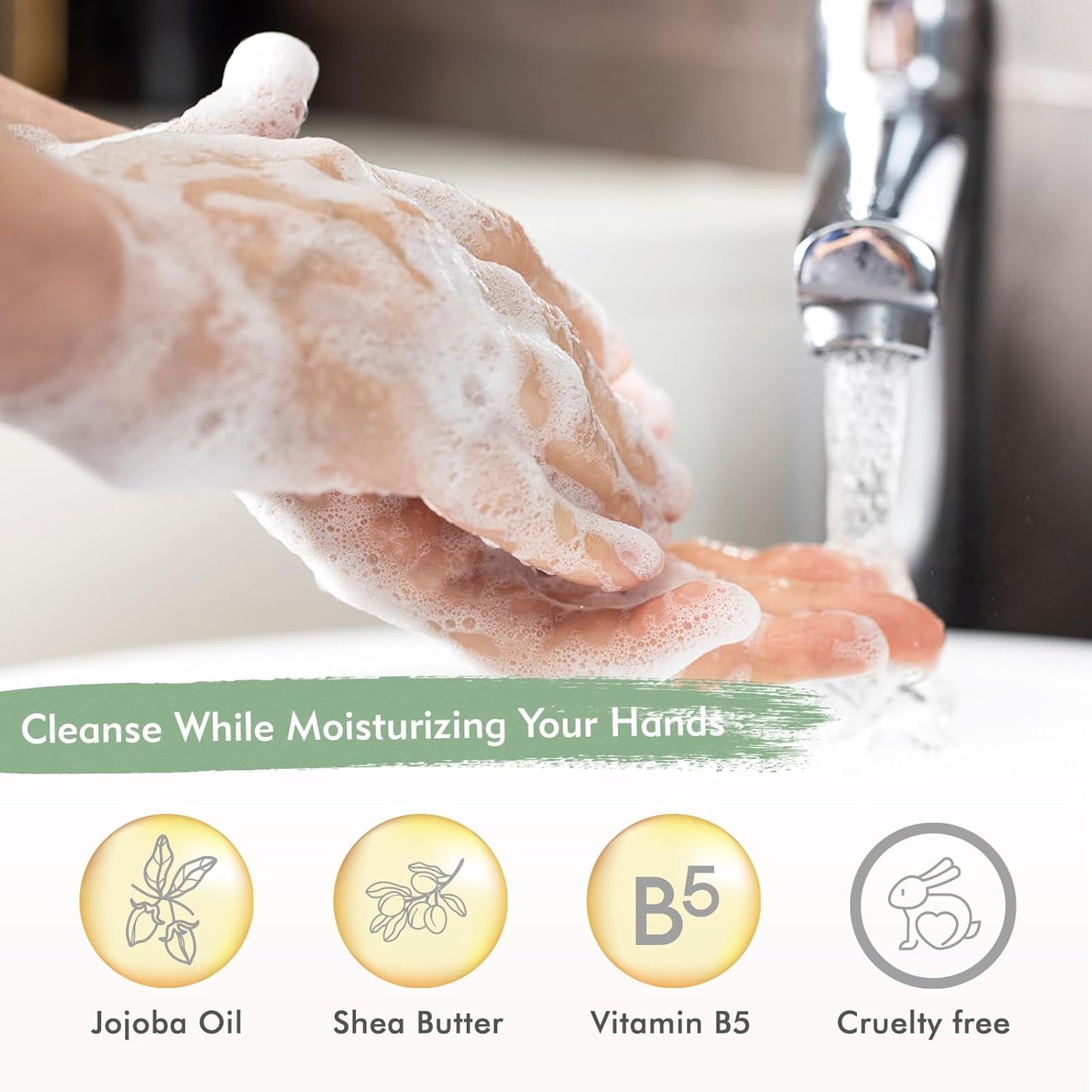 ROMIIE ZOI Liquid Hand Soap Refills Gift Set – Cucumber & Mint Scent – 3 Pack (26 Fl Oz Each) – Cruetly Free, Biodegradable, Moisturizing & Gentle Refill For Kitchen, Bathroom & Sensitive Skin