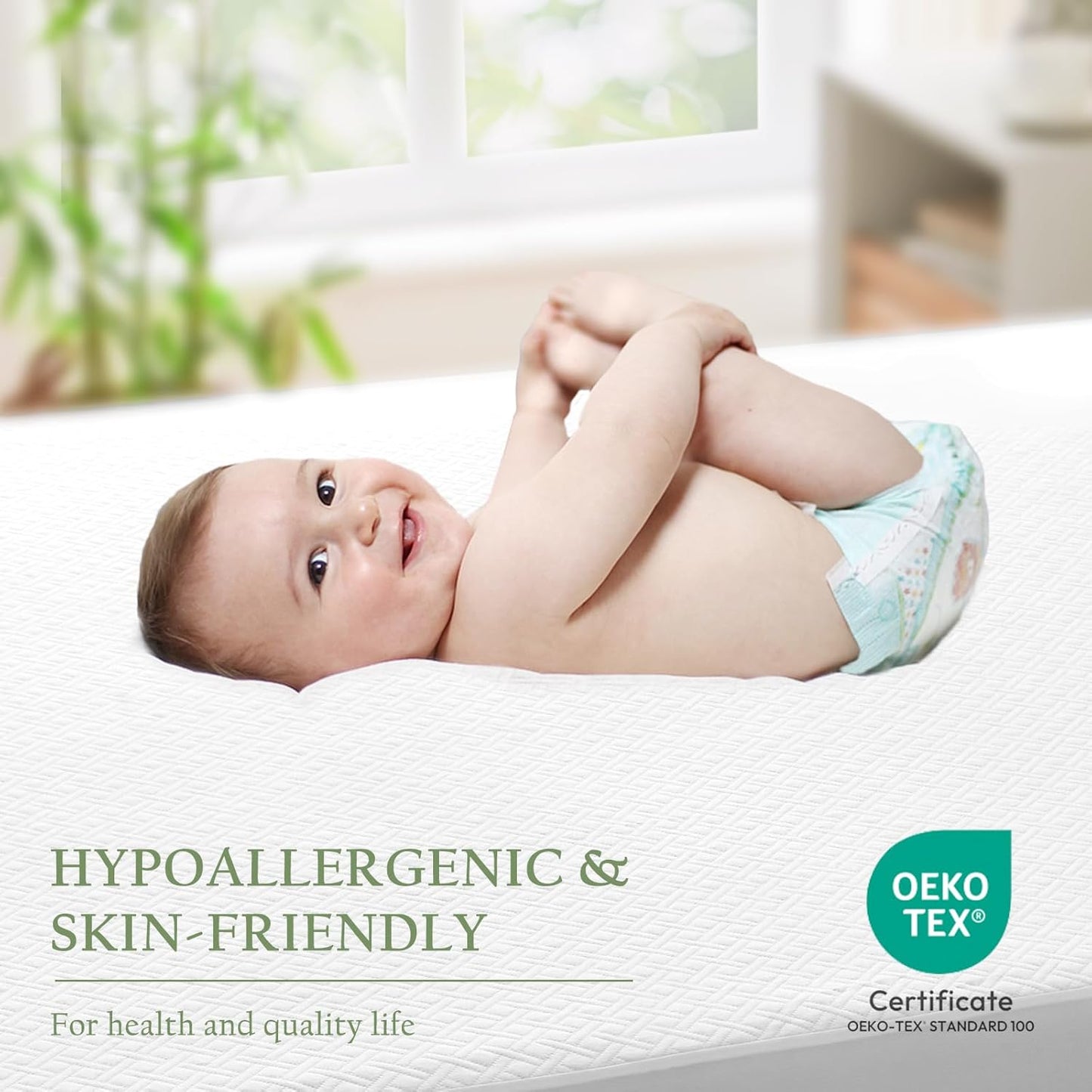 100% Waterproof Full Mattress Protector, Breathable Bamboo Rayon Mattress Cover with 8”-21” Deep Pocket, Noiseless Cool 3D Air Mattress Cover, Hypoallergenic & Odor Resistant