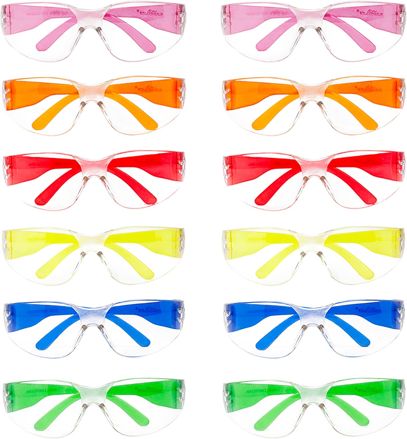 BISON LIFE Safety Glasses - Scratch Resistant Wrap Around Eyewear, Polycarbonate ANSI Z87.1 Impact Resistant Lens