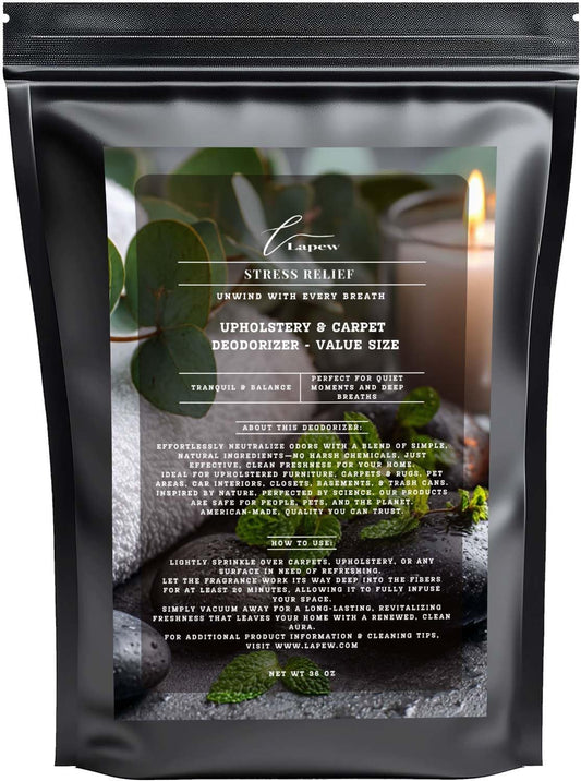 Stress Relief Carpet Freshener Powder Refill 36 oz | Powerful Odor Eliminator for Home | Upholstery Deodorizer | Carpet Deodorizer | Pet Urine | Cat Litter Box