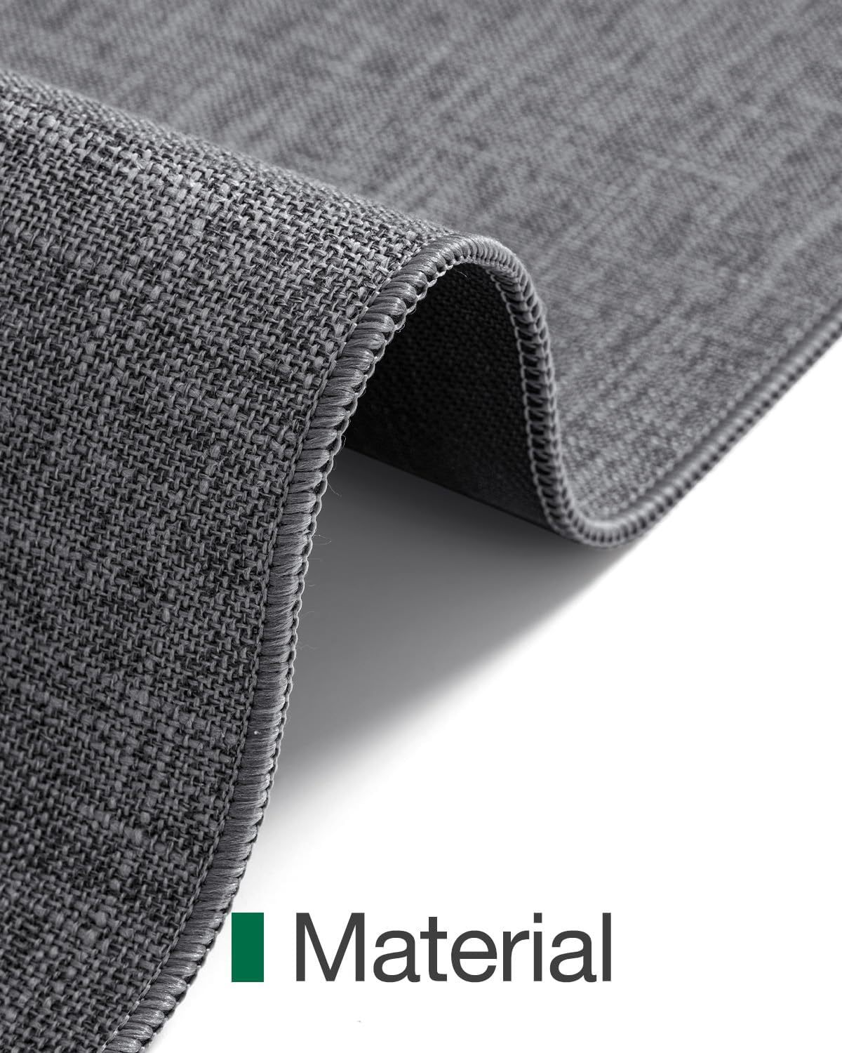 LUMI Indoor Door Mat 24"x36", Ultra Thin Low Profile Non-Slip Doormat for Home Entrance, Absorbent & Stain-Resistant Welcome Mats, Washable Entryway Mat for Front Door, Patio, Porch, Grey