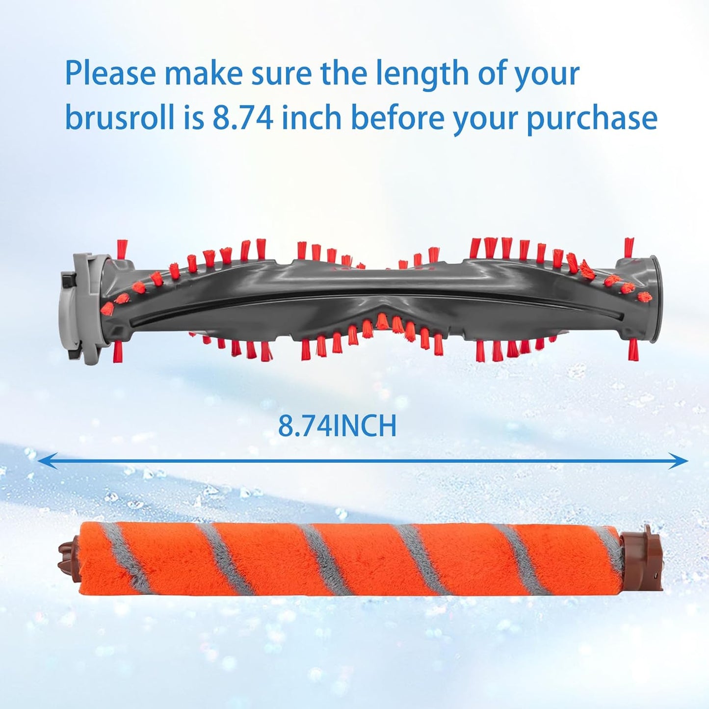 Soft Bristle Brushroll Roller Hepa Foam Filter Replacement Parts Compatible with Shark DuoClean NV800 NV800W NV801 NV801Q NV803 UV810 Vacuum