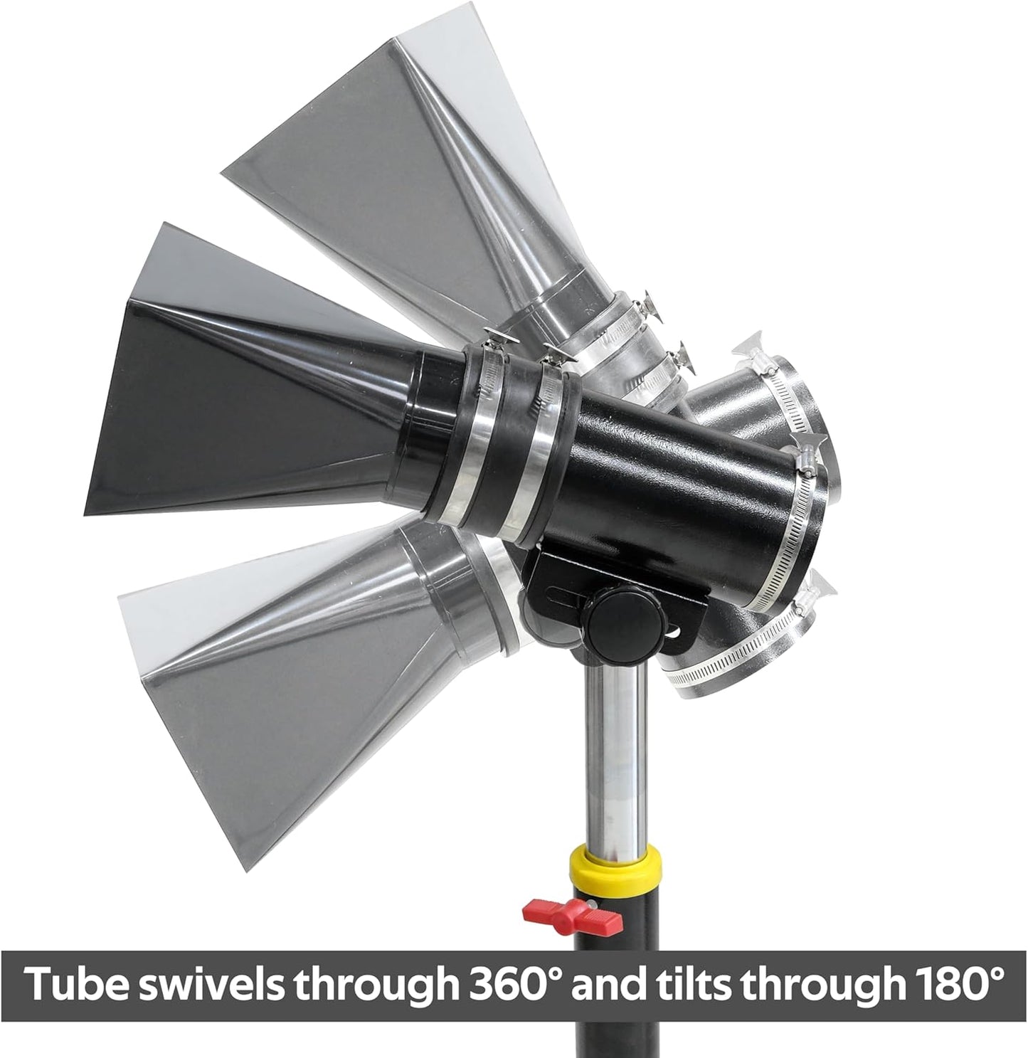 Deluxe Variable Height Dust Extraction Hood with Flexible Rubber Cuff for Interchangable Dust Hood.