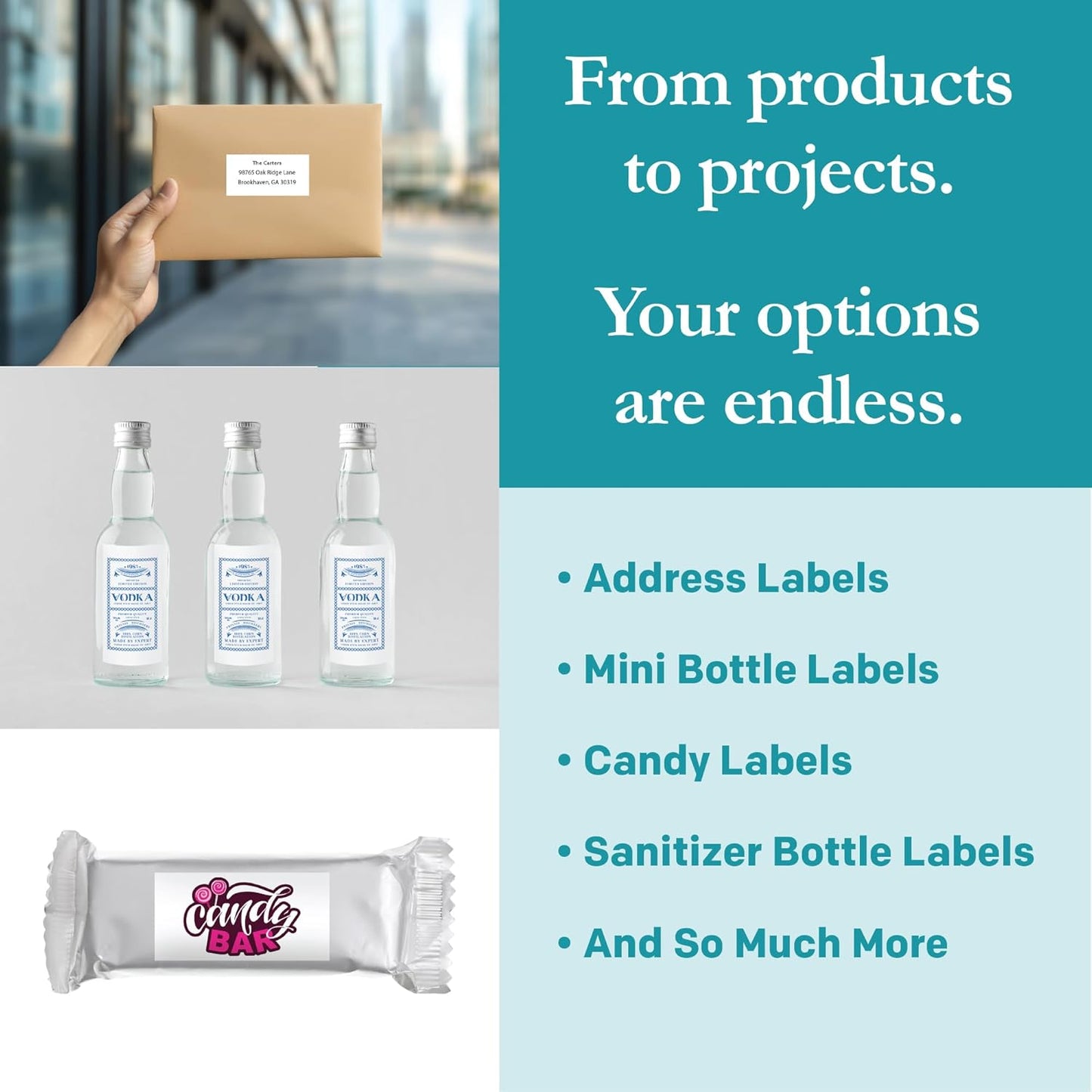 Premium Label Supply White Sticker Bottle Labels – 3" x 1.5" – Laser/Inkjet Compatible – (14 per Sheet), 2000 Sheets – 28,000 Total Adhesive Labels
