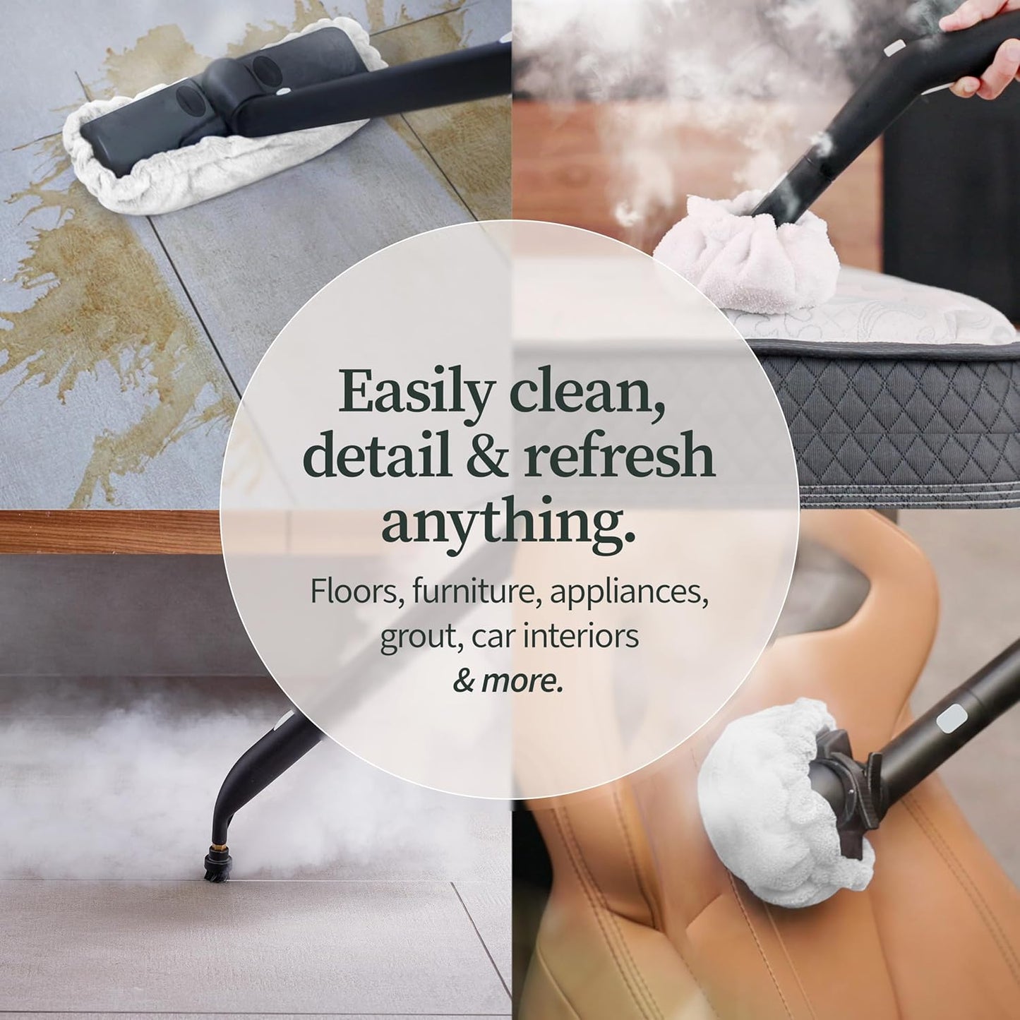 Dupray Neat Steam Cleaner with 18-Piece Kit – (Neat with the Awesome Bag) Powerful, chemical-free cleaning for floors, cars, tiles, grout, and more. *Kills 99.9% of Bacteria & Viruses