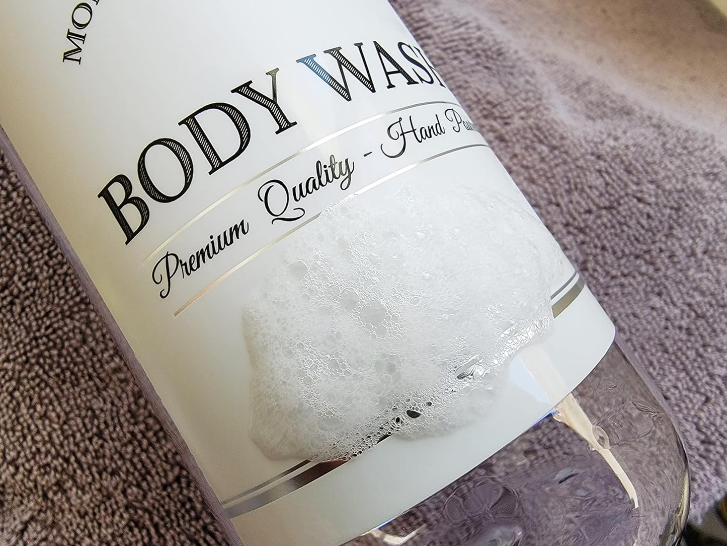 Clear Refillable Shampoo and Conditioner Bottles - Body Wash, Shampoo and Conditioner Dispenser - PET Plastic Shampoo Bottles Refillable with Pump - Waterproof Labels - 16 oz, 3 Pack (White Plastic)