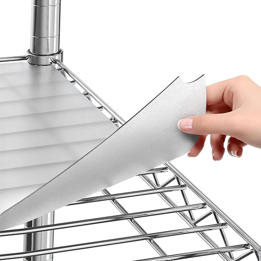 Sterling Shelf Liners for Wire Shelf System - Plastic Wire Shelving Shelf Mats - Clear, 24x48 Inch 4pcs