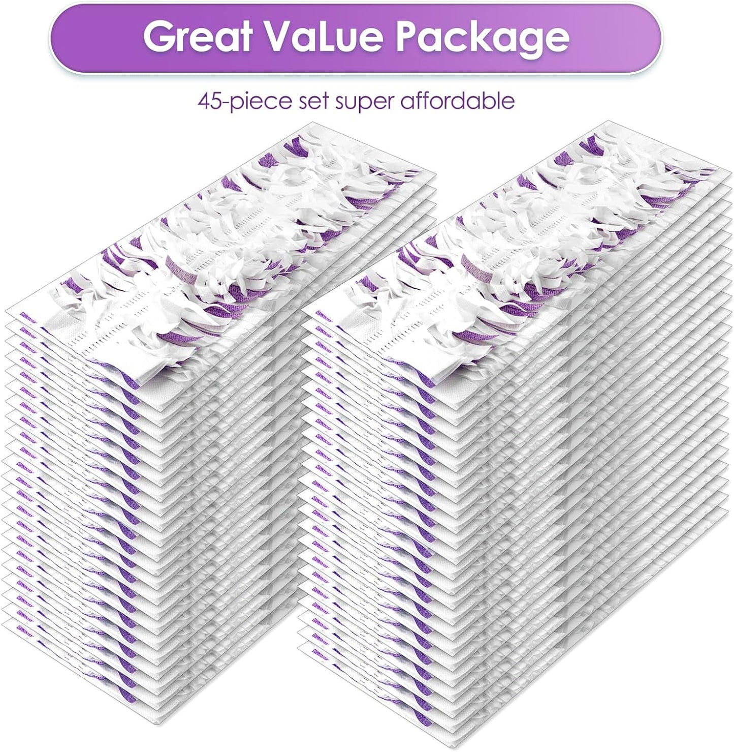 (45 Pack) PowerMop Replacement Power Mop Pads for Swiffer PowerMop, Disposable PowerMop Mopping Pad Refills Compatible with Swiffer PowerMop, Multi-Surface Mop Pad Refills for Floor Cleaning