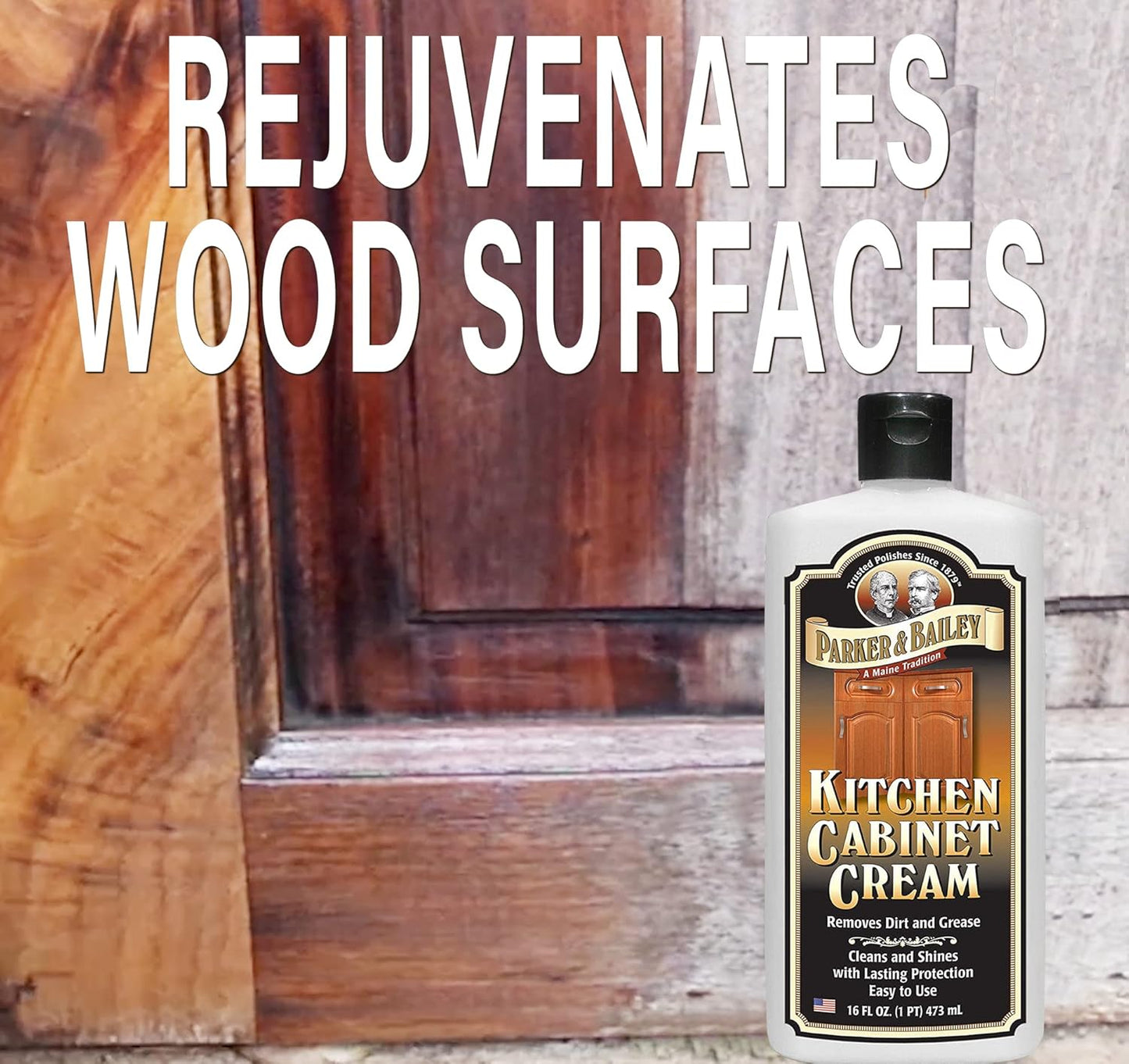 Parker and Bailey Kitchen Cabinet Cream-Wood Cleaner-Grease Remover 16 oz (2)