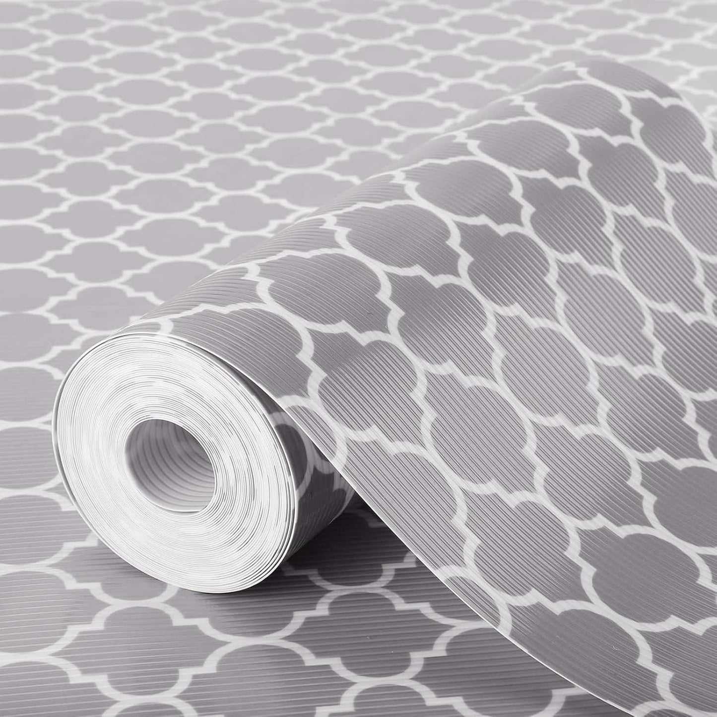 Glotoch Non Adhesive Shelf Liner for Kithchen Cabinets,Non Slip Drawer Liners for Dresser,Waterproof Cabinet Liners for Shelves/Cupboard/Fridge/Bathroom,Gray 12X60 Inch