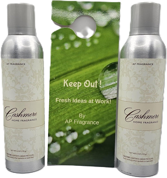 FreshRevive - Cashmere Room Spray Air Freshener - Eliminates Odors, Long-Lasting, 2 Pack