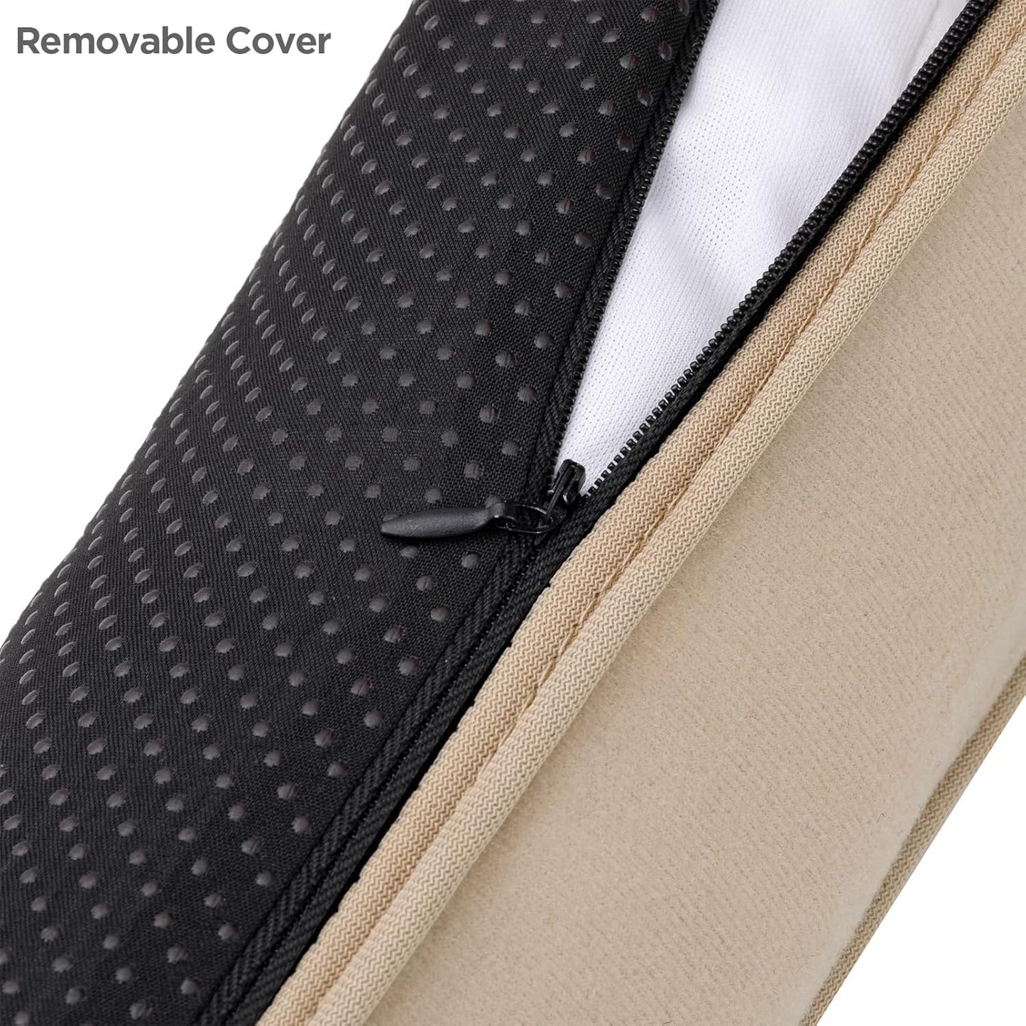 Sunolga 2-Pack 38" Door Draft Stopper Blocks Hot and Cold Air with Removable Washable Cover for Gaps Up to 3", All-Season Seal for Noise, Wind, Door Sweep for Bottom of Door, Home Essentials, Beige