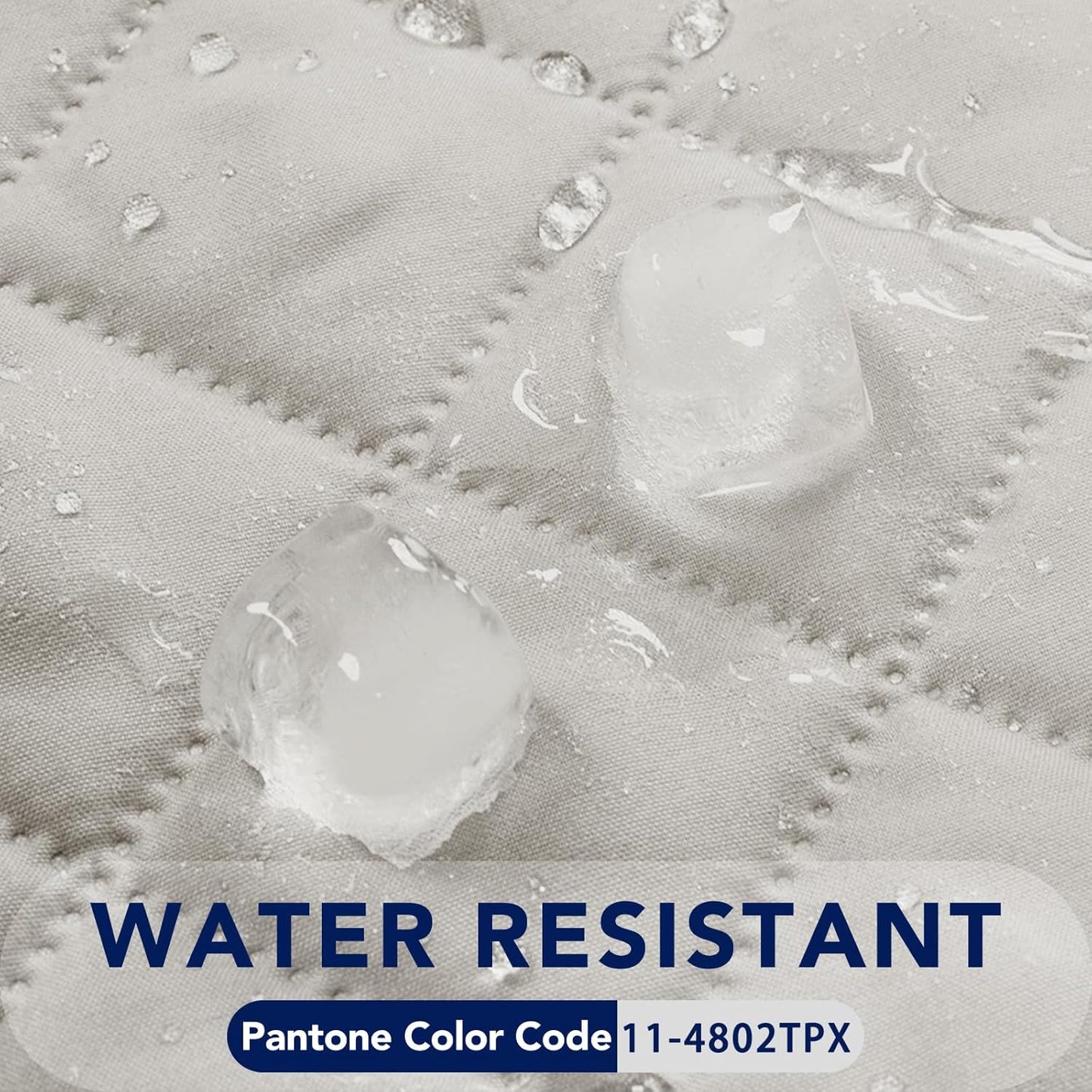 PureFit Reversible Quilted Sofa Cover, Water Resistant Slipcover Furniture Protector, Washable Couch Cover with Non Slip and Elastic Straps for Kids, Dogs, Pets (Oversized Loveseat, Ivory/Ivory)