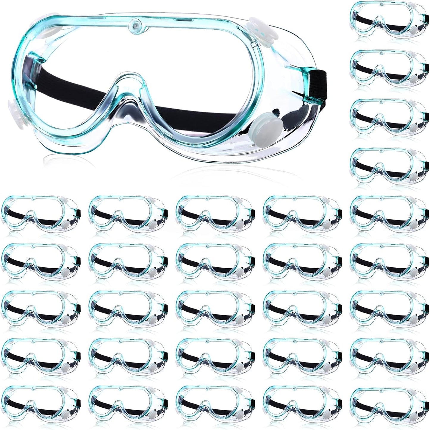 Yunsailing Protective Safety Goggles Lab Over Glasses Clear Anti Fog Eye Protection Goggles for Men Women