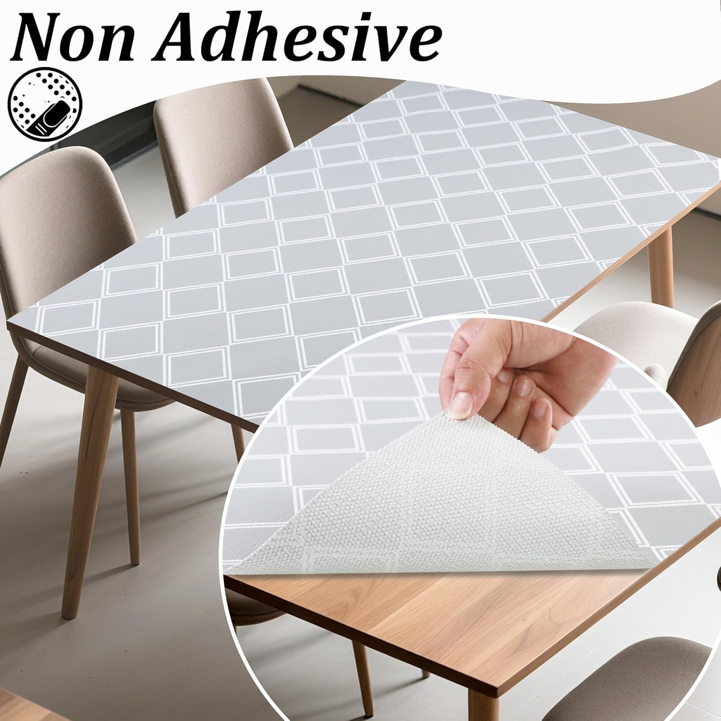 Shelf Liners for Kitchen Cabinets Non-Adhesive 12 Inch X 20 Ft Cabinet Liners for Shelves Non Slip Drawer Liners for Dresser Waterproof Closet Shelf Paper for Kitchen Bathroom Fridge Cupboard Pantry