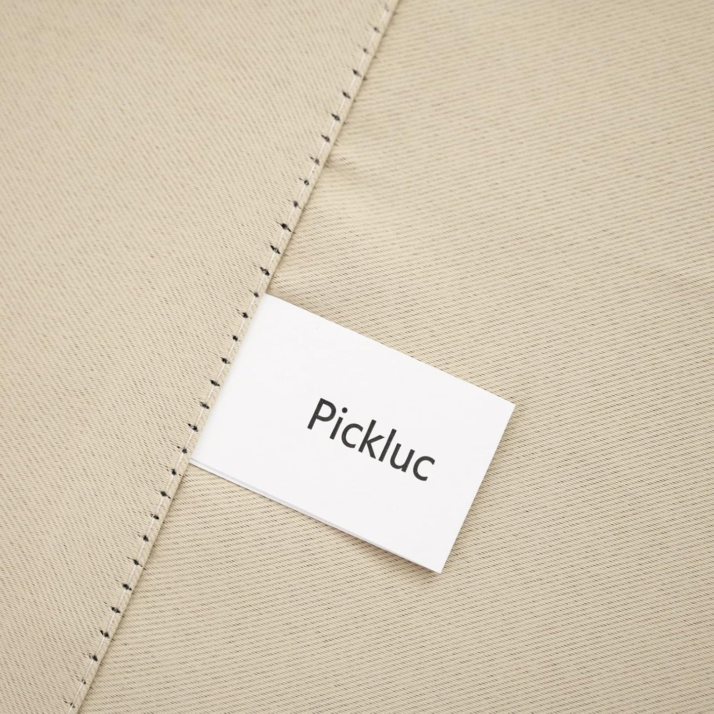 Pickluc Cafe Curtain (Half Window Curtain) 30 Inches Length, Rod Pocket Kitchen Curtain, Short Blackout Curtain for Small Window, 30" Wide and 30" Long, 2 Panels, Ivory