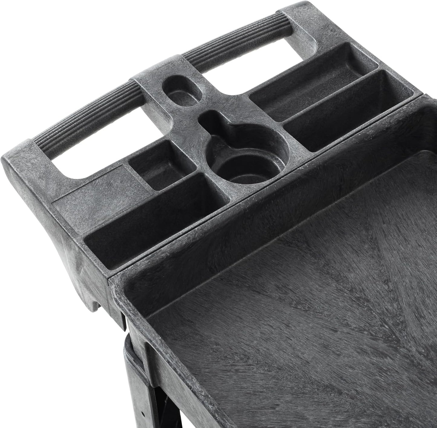 Dryser Utility Cart with Wheels, 40" x 17" Heavy Duty 550 lb. Capacity with Shelves - 2 Tier Rolling Cart with Two 5" Swivel Casters for Warehouse, Garage, Cleaning