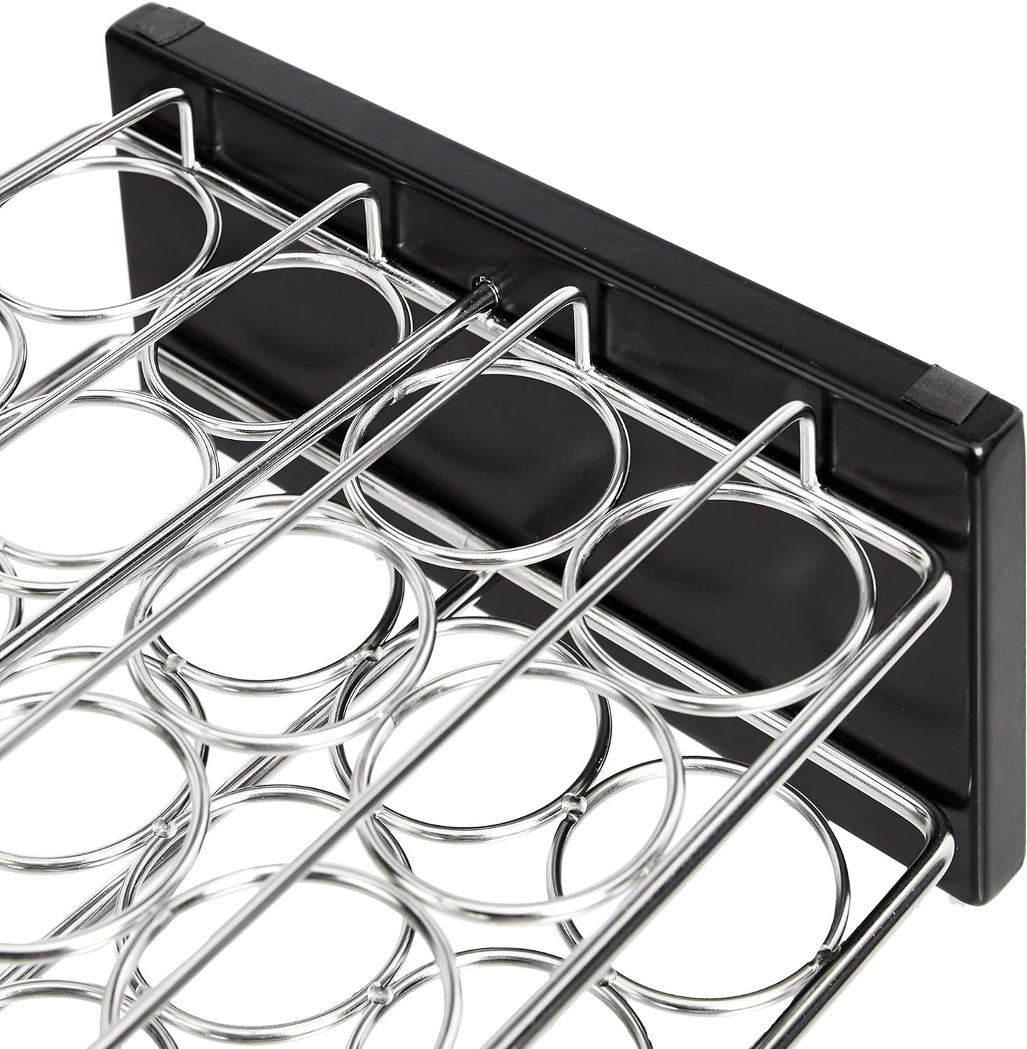 Amazon Basics 20 Jars Spice Organizer Rack, Silver (Pack of 4)