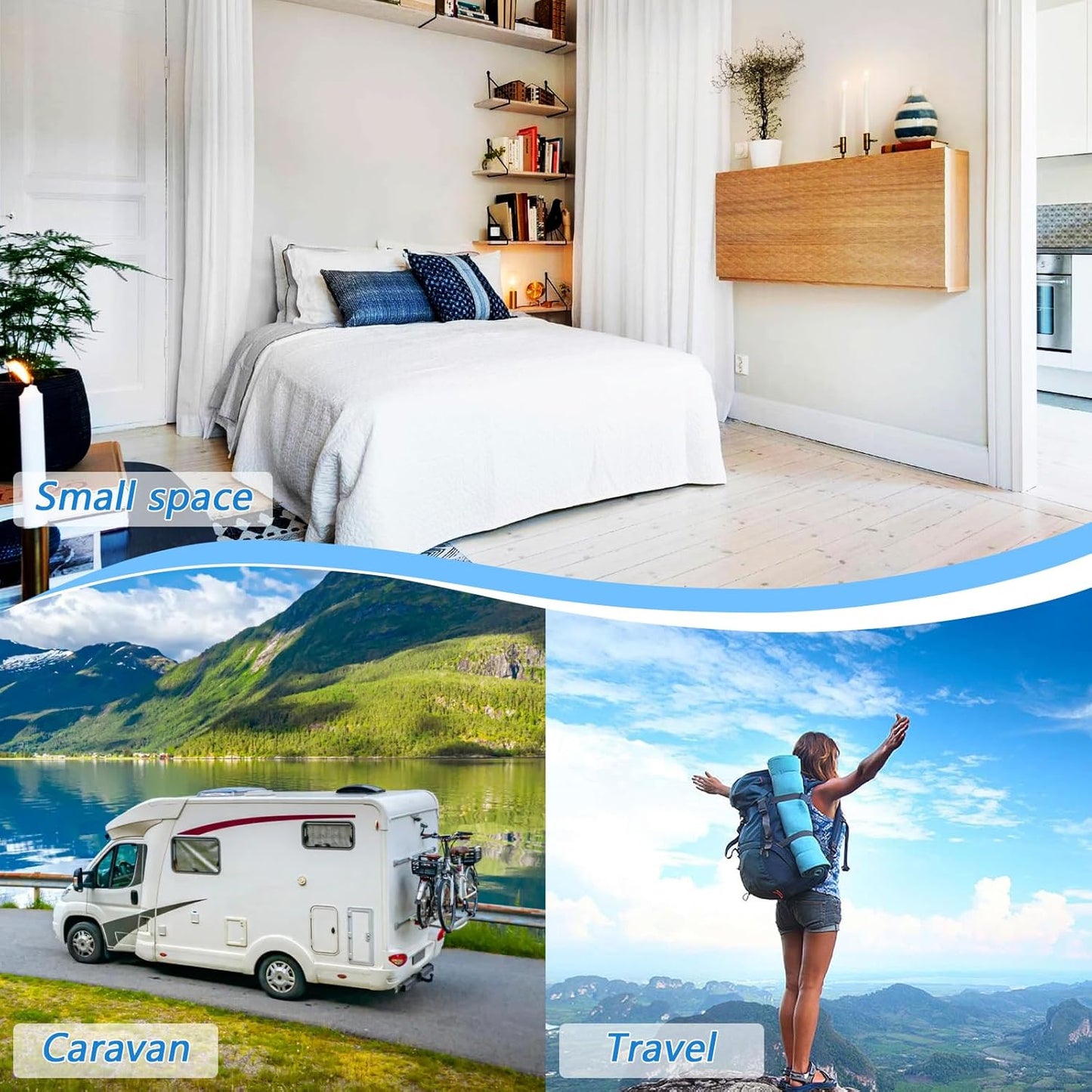 Cute Wolves Back and Green Mountain Ironing Mat Thickened Ironing Blanket Travel Portable Double-Side Using Ironing Pad Travel Isolate Heat Pad Cover for Washer Dryer Table Top Countertop 27.6x