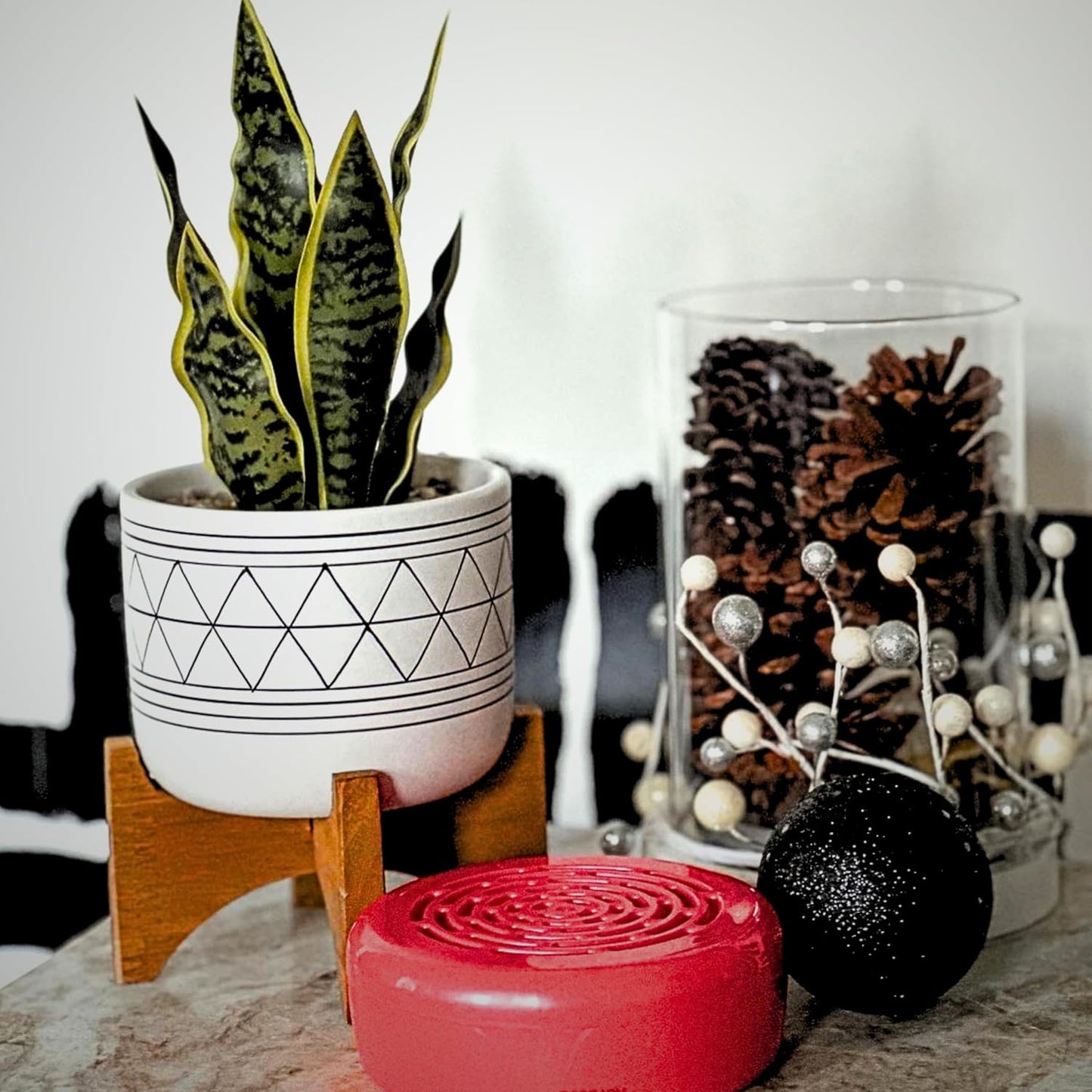 Citrus Magic Holiday Odor Absorbing Solid Air Freshener, Holly Jolly Peppermint, 7-Ounce, Pack of 3