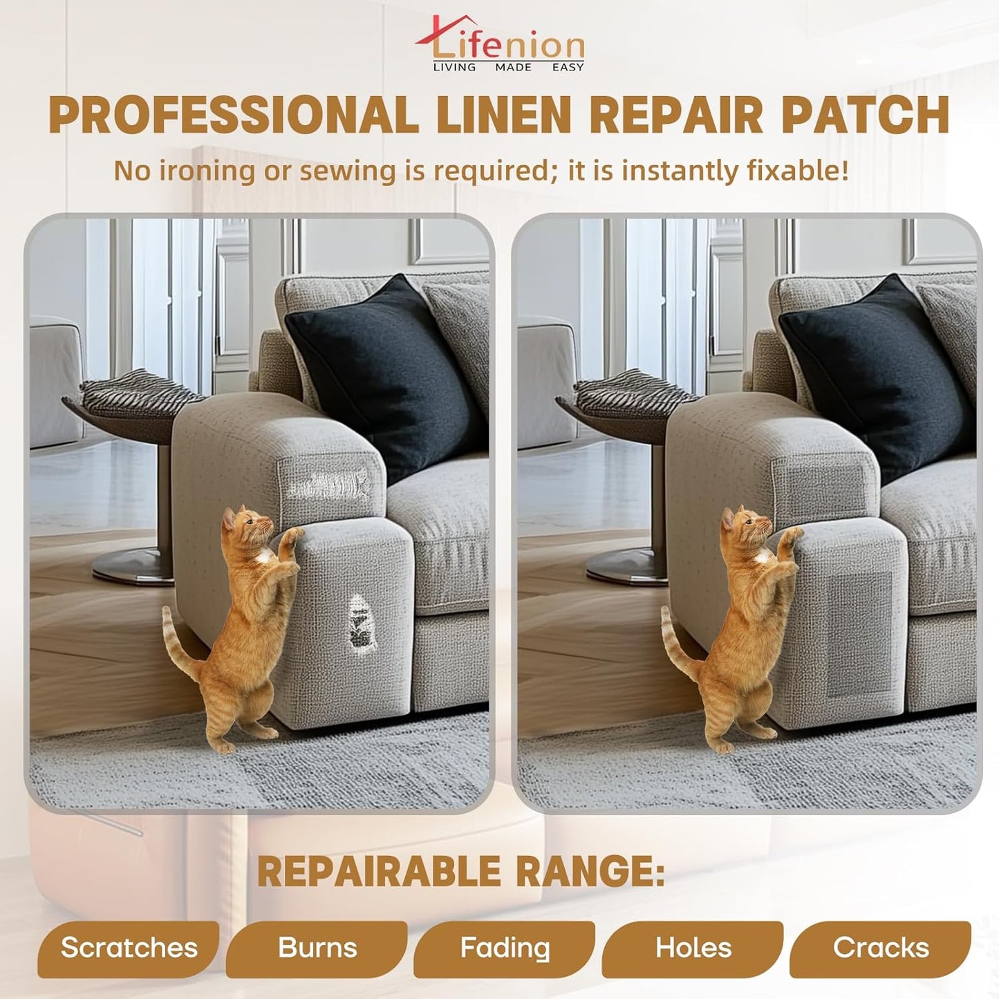 Fabric Repair Patch, Fabric Large Repair Tape, Self-Adhesive Patches for Furniture, Sofa, Car Interior, Shoes, Hand Bag, Clothing (Dark Blue, 3.5X79 Inch)