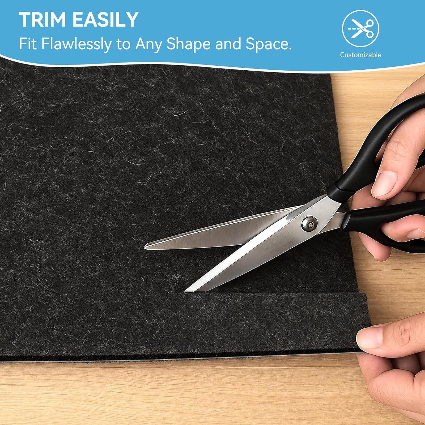 Warmstar 5x7 FT Non Slip Rug Pad,100% Waterproof Felt Rug Pad for Hardwood Floors,1/4” Thick Soft Carpet Pad with Natural Rubber Backing, Secure Grip & Floor Protection