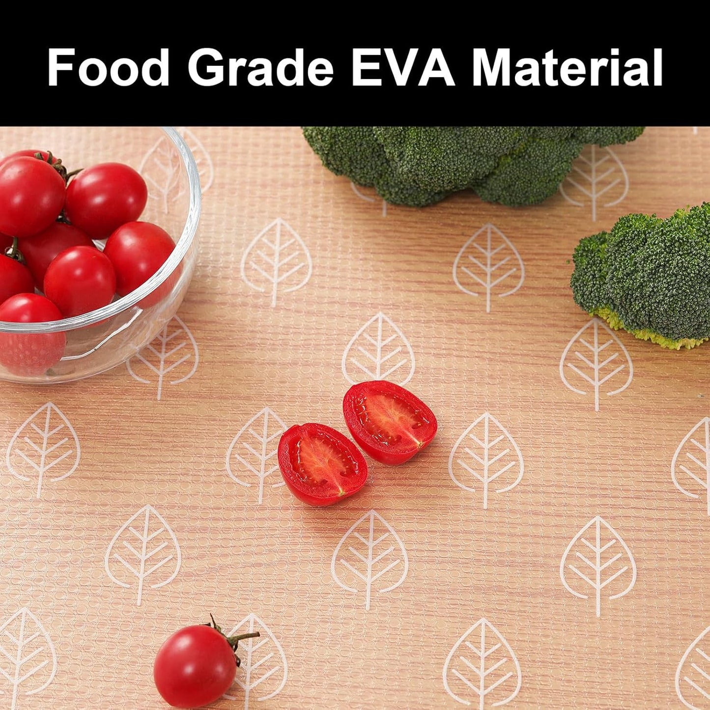 CooyesFridge Liners Shelf Liner for Kitchen Cabinets Refrigerator Liners Waterproof & Oil-Proof Kitchen Cupboard Liner Non Adhesive Drawer Mats EVA Material for Shelves