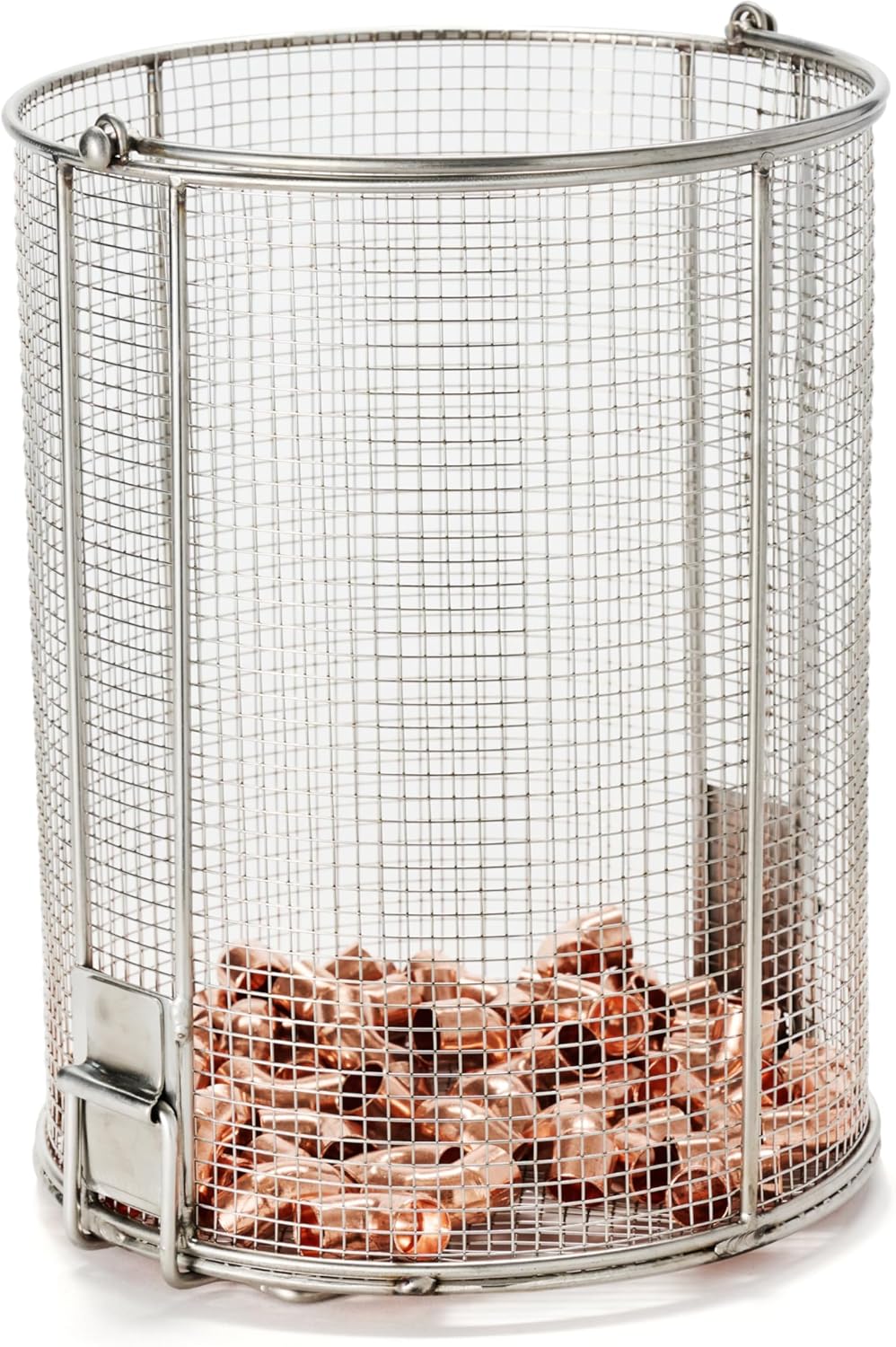 Dip N’ Drain – The Ultimate Stainless Steel Parts Cleaning Basket | Fits Any 5-Gallon Bucket, 1/4″ Mesh, Swing Handle (Bucket Not Included)