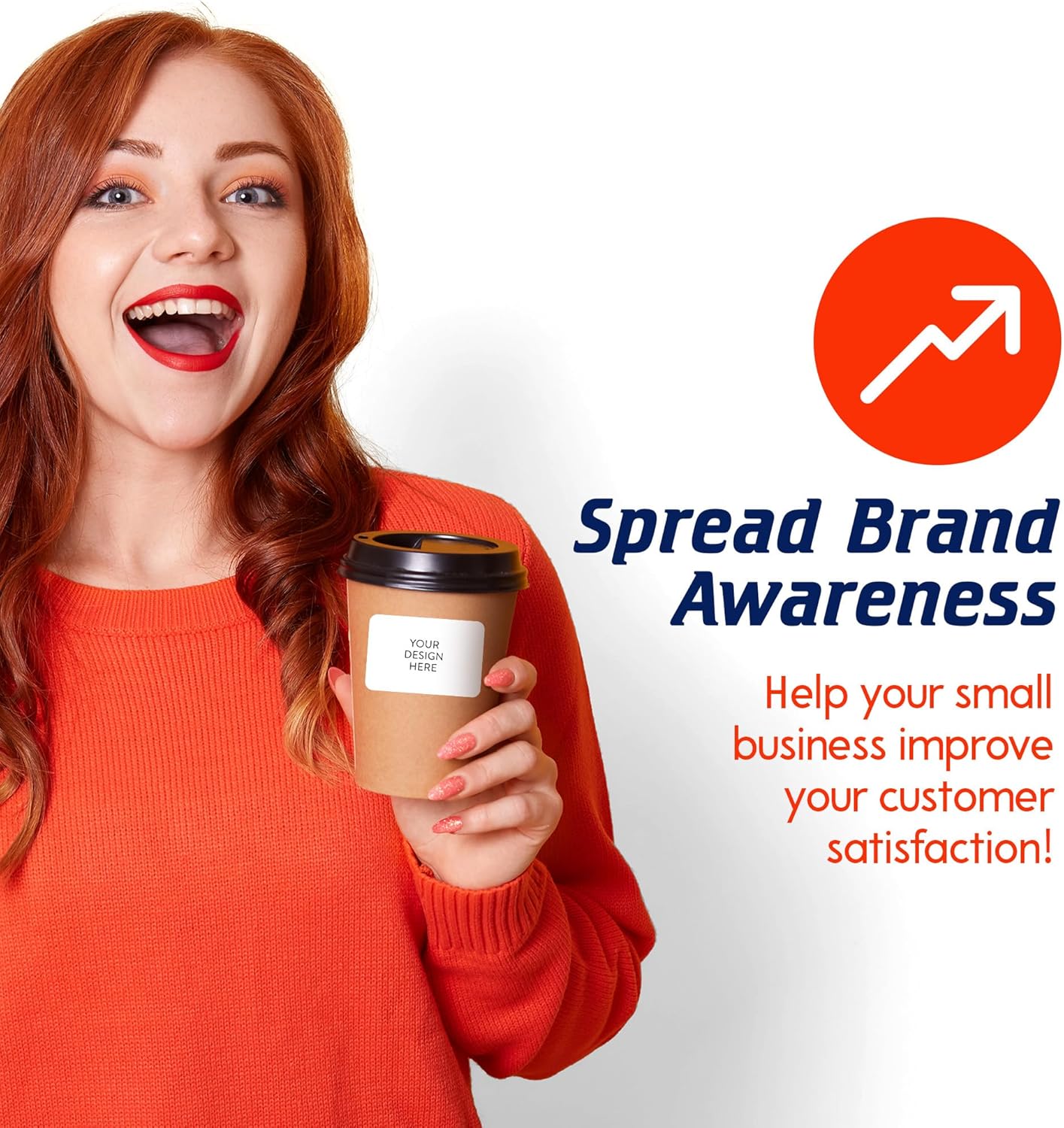 5-1000 Custom Vinyl Stickers - Upload Your own Image, Text, Design, Logo - Personalized Logo Labels for Handmade, Packaging, Bottle, Jars, Candle, Brand Stickers (White, 6x4)