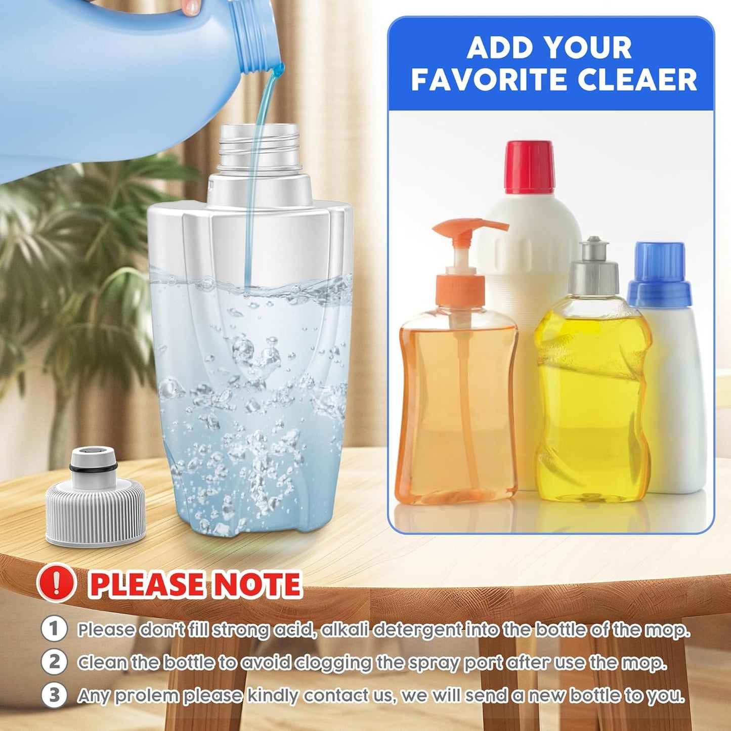 Spray Mop for Hardwood Floors Cleaning: Microfiber Wet Dry Floor Mops with 4 Washable Pads for Swiffer PowerMop - Flat Mop with Sprayer for Kitchen Tile Wood Laminate Vinyl