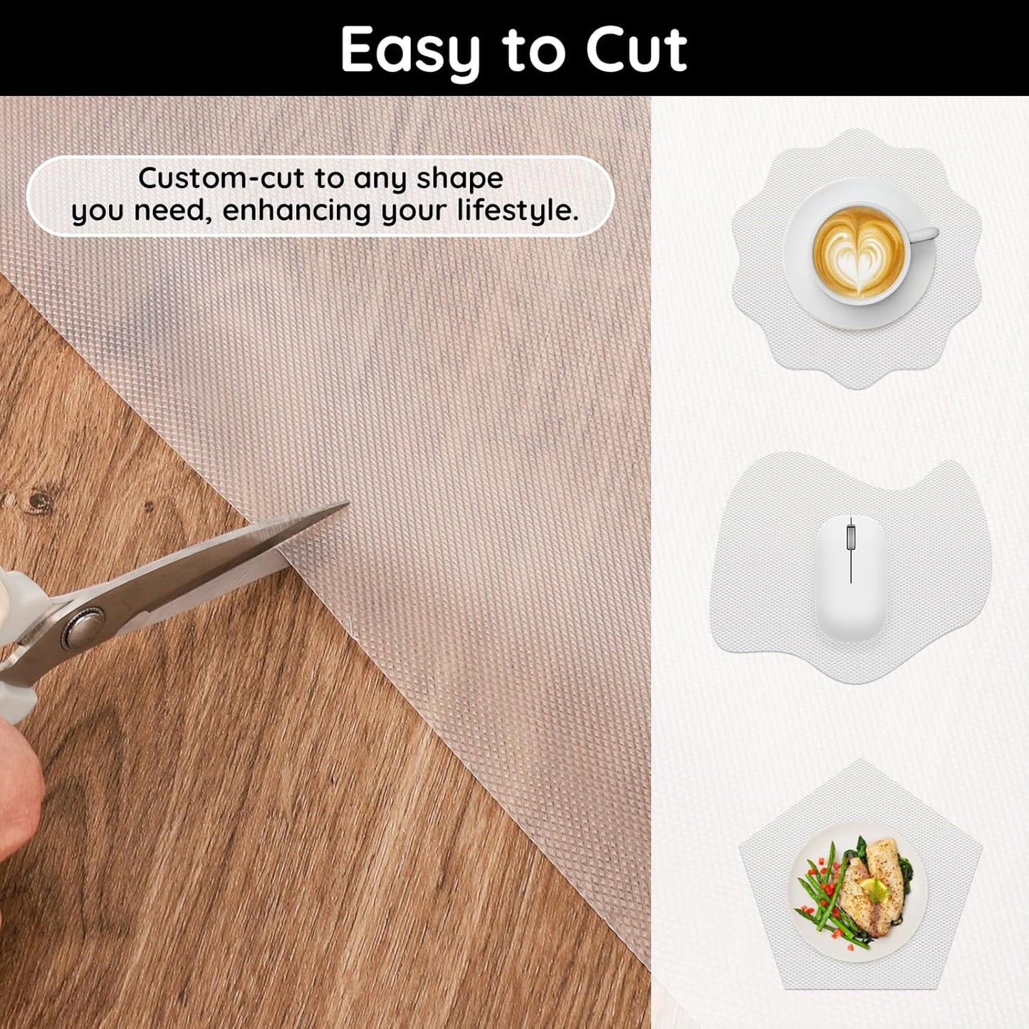 Kitchen Cabinet Liners for Shelves, 17.7" W x 197" L x 0.02" T, Non Adhesive Shelf Liner, Non Slip for Home and Kitchen Cabinets, Drawer, Refrigerator, Dresser, Cupboard, RV (Argyle)