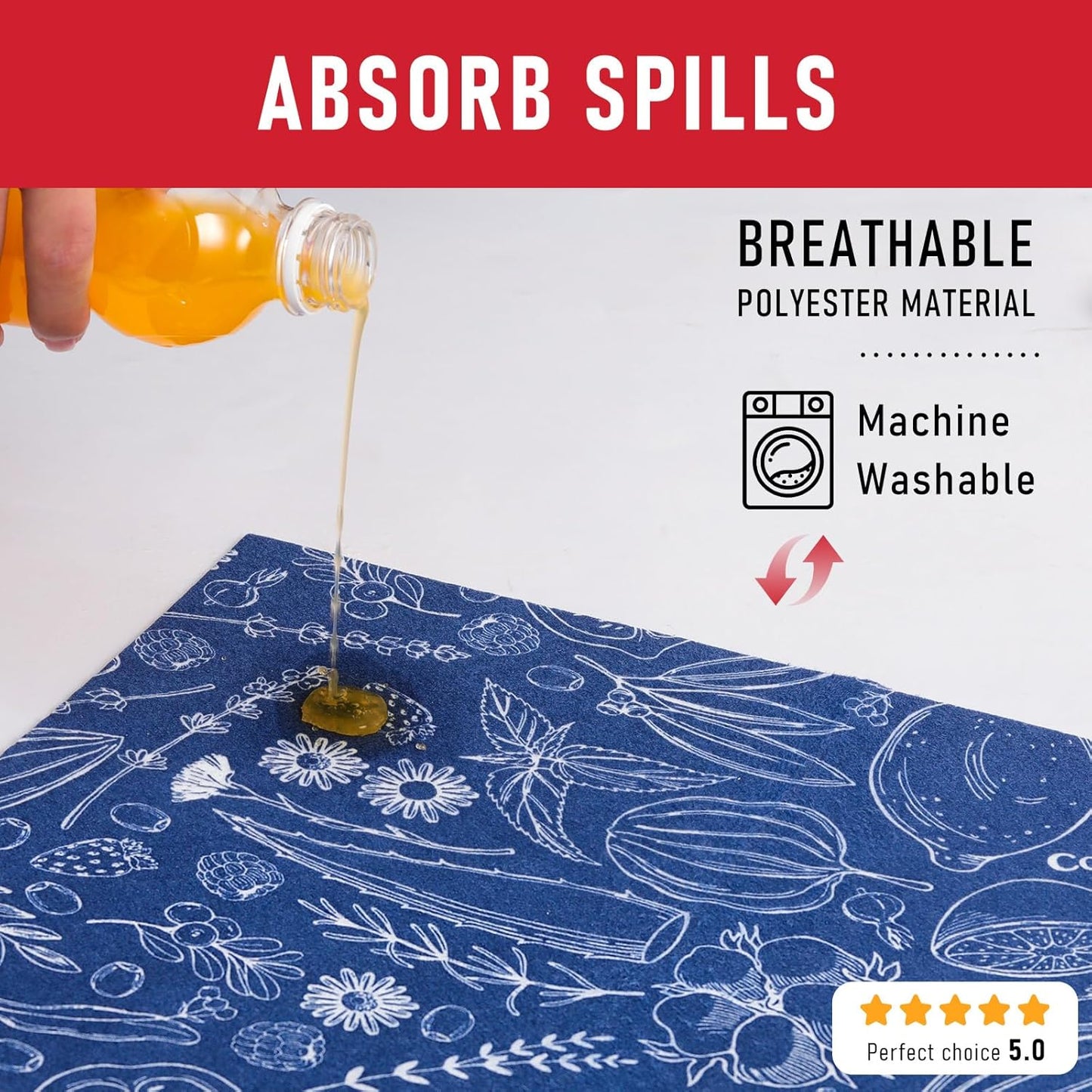 Cooyes 6 Pack Refrigerator Shelf Liners for French Door Fridge, 17.7" × 36" Extra Large, Non-Slip Fridge Mats Machine Washable, Refrigerator Drawer Liner for Glass Shelves Kitchen Cabinet