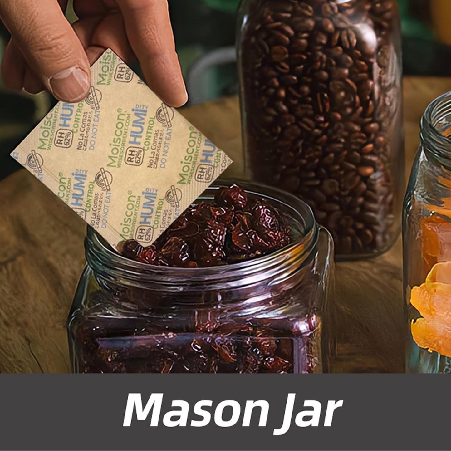 62% Size 8 Two-Way Humidity Control Packs, 105 Pack 8 Gram for Storing 1 oz, Moisture Control Packets Individually Wrapped