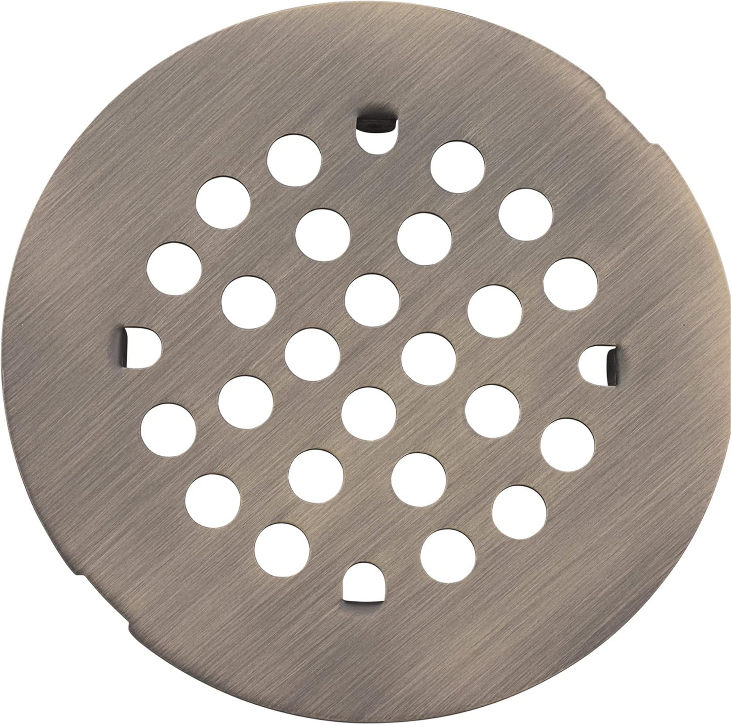 rrajj 4-1/4 (4.25) Inch(108mm) Round Snap-in Shower Floor Drain Cover Replacement Cover (Antique Brass)