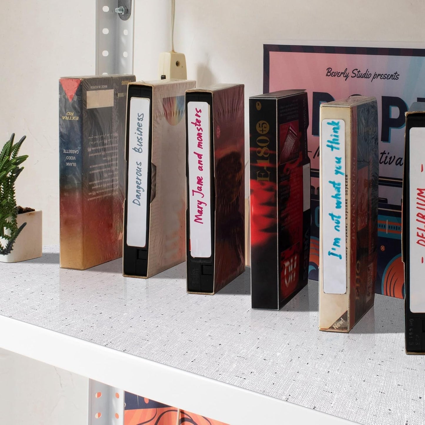 Shelf Liner 18" W x 96" L Cabinet Liners Non Adhesive, Drawer Liners Non Slip Kitchen Mat Waterproof Oil-Proof for Kitchen Cabinet, Shelves, Refrigerator, Storage, Easy to Trim