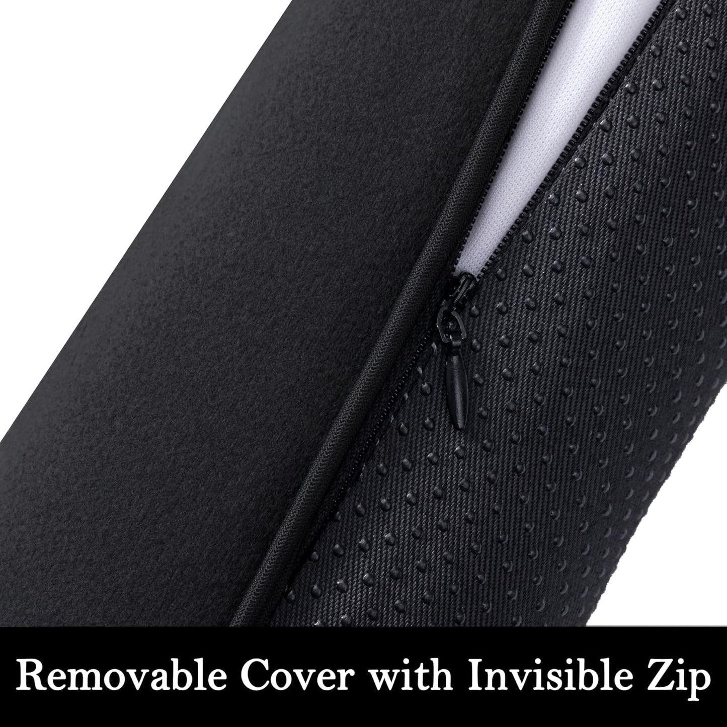 Sunolga 72" Door Draft Stopper Blocks Hot and Cold Air with Removable Washable Cover for Gaps Up to 3", All-Season Seal for Noise, Wind, Under Door Sweep for Bottom of Door, Home Essentials, Black