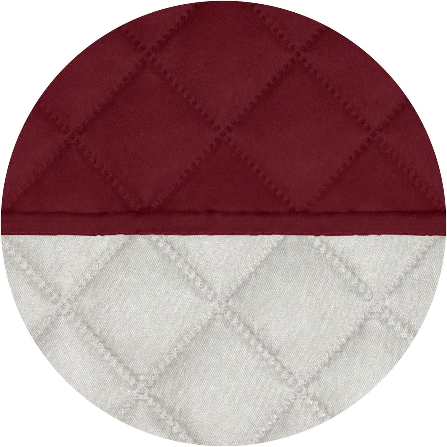 PureFit Reversible Quilted Sofa Cover, Water Resistant Slipcover Furniture Protector, Washable Couch Cover with Non Slip and Elastic Straps for Kids, Dogs, Pets (XX Large, Red/Ivory)