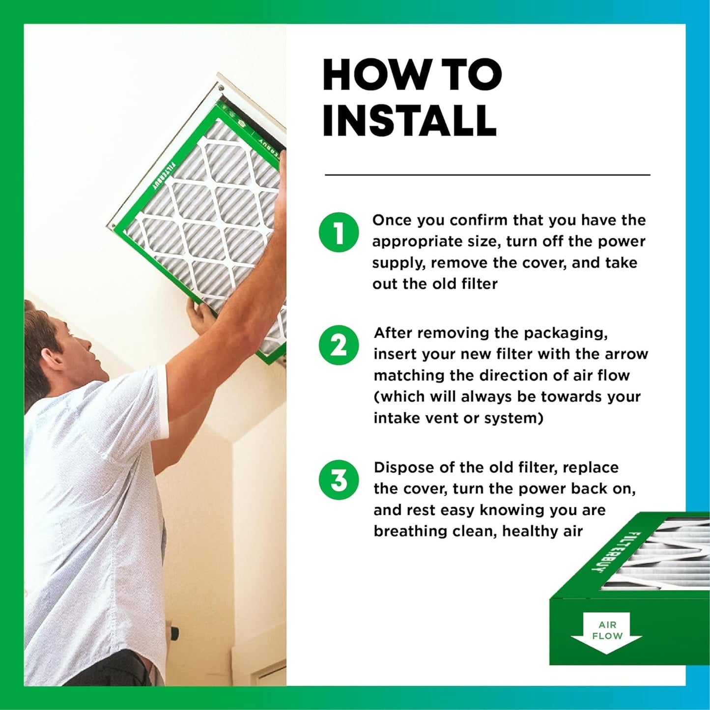 Filterbuy 25x29x4 Air Filter MERV 8 (MPR 700) Dust Defense Replacement (1-Pack), Electrostatic Pleated HVAC AC Furnace Filters, Made in USA (Actual Size: 24.38 x 28.38 x 3.63)