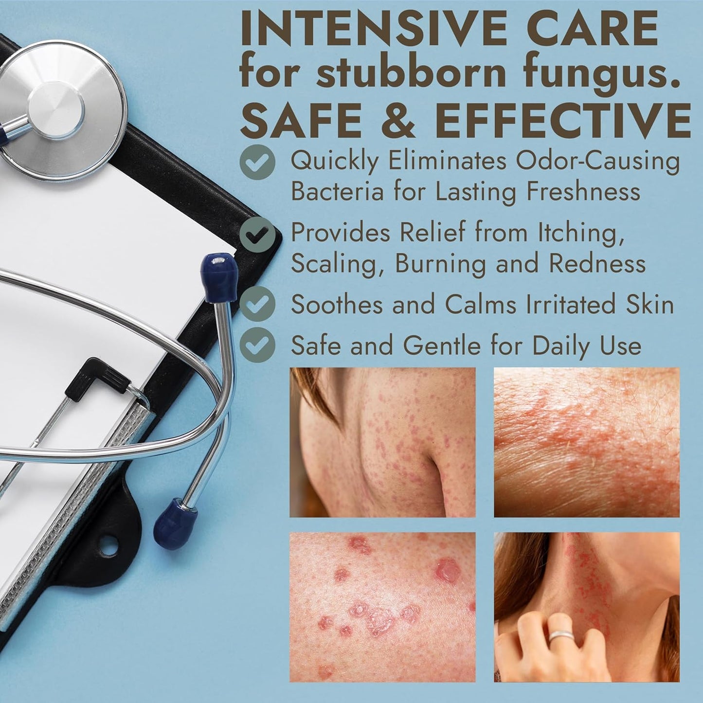 Body Spray with Tea Tree Oil | Fast-Absorbing Antifungal Treatment for Jock Itch, Athlete’s Foot, Ringworm & Nail Fungus | Soothes Itching, Burning & Scaling | Relieves Irritated Skin | 120ml