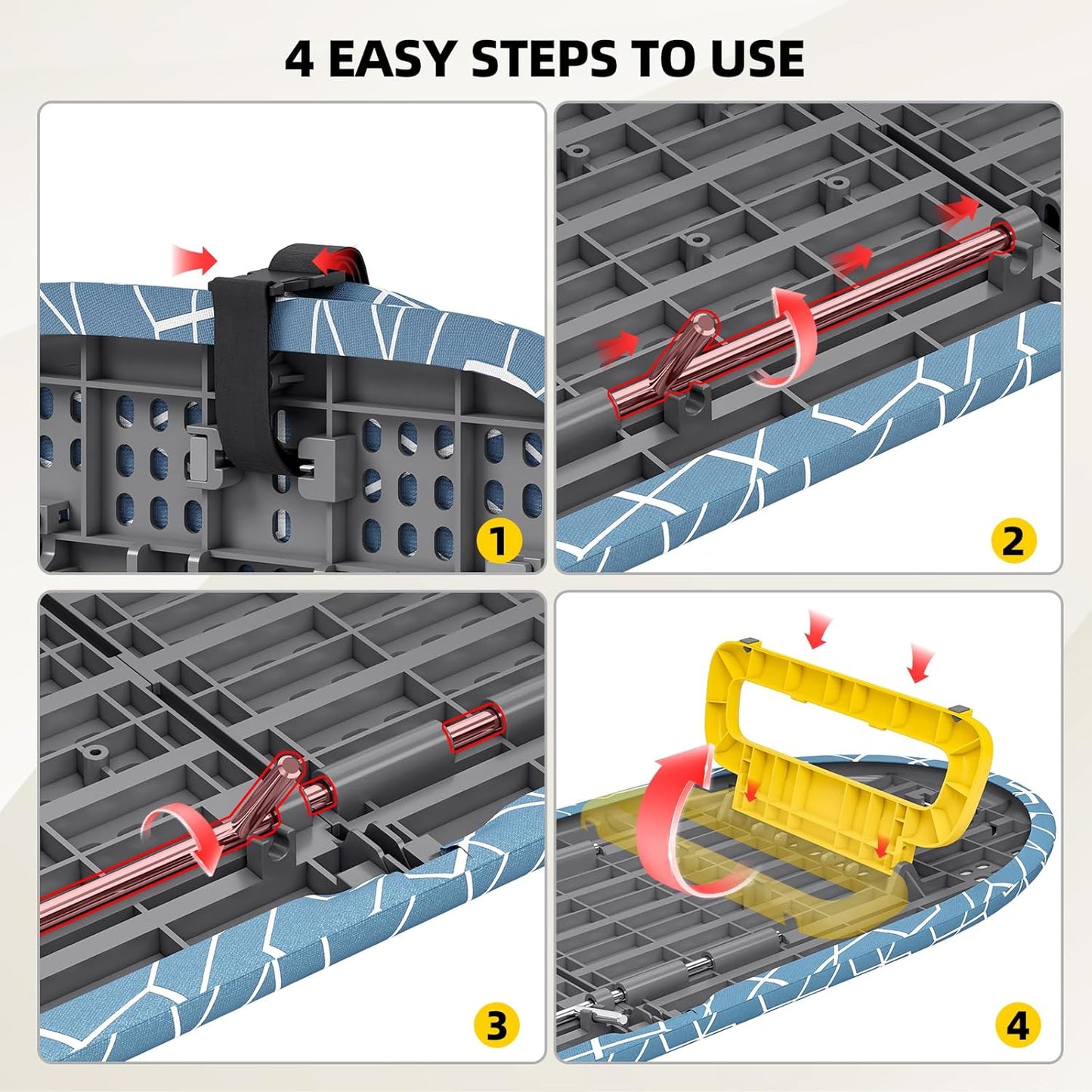 Small Ironing Board Tabletop, Foldable Mini Ironing Board, Table top Ironing Boards Small with Hanging Rope, Compact Portable Ironing Boards Save Space, Iron Board 32x12, Iron Table Stand Dark Blue