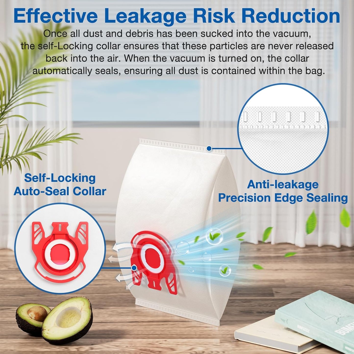 20 Pack 3D Airclean FJM Vacuum Cleaner Bags Compatible with Miele FJM Vacuum Cleaner, Compact C1, Compact C2, Complete C1, S241, S290, S300i, S500, S700, S4, S6 Series, Replaces Part 10123220