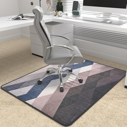 Heavy Duty Office Chair Mat for Carpet and Hardwood Floor Bohemian Desk Chair Mat Rug 36'' x 48'' Jacquard Woven Surface Floor mats for Office Home