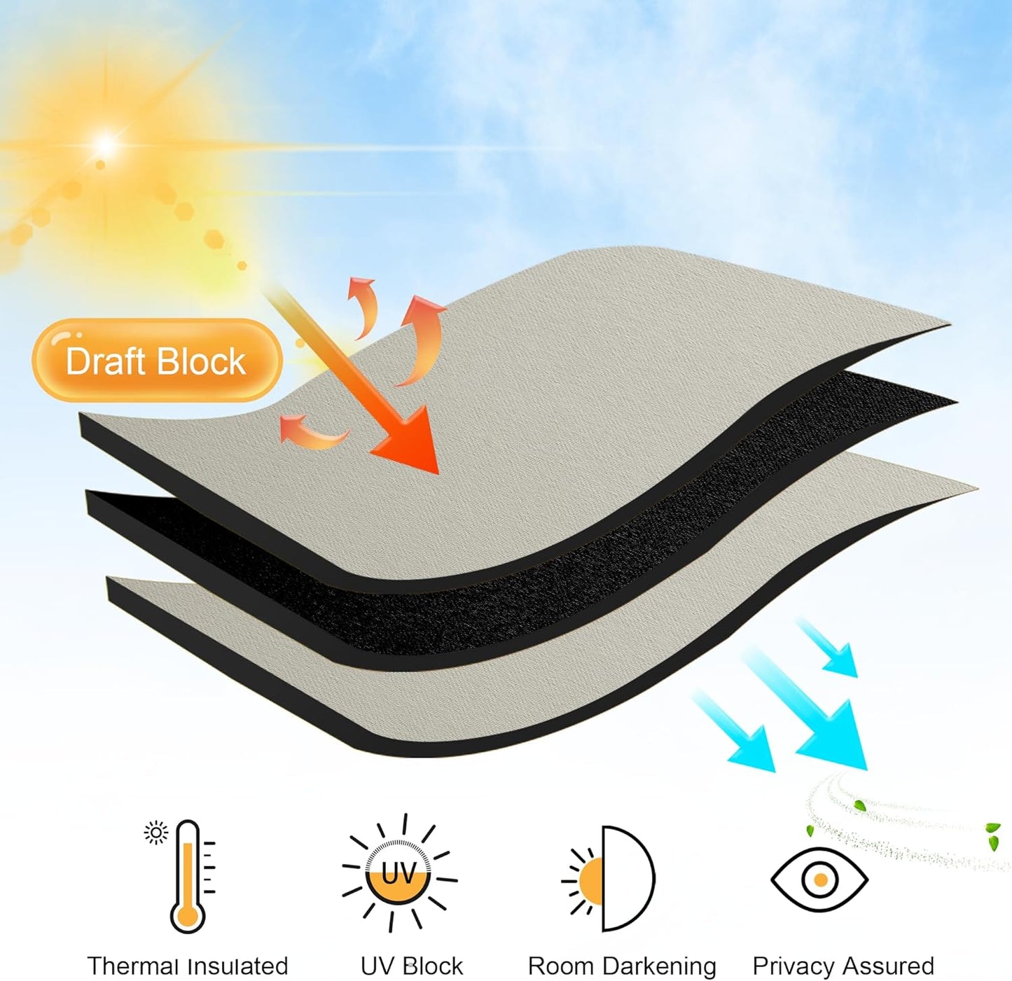 RYB HOME Blackout Short Cafe Curtains, Privacy Light Block Small Window Curtains for Bedroom Kitchen Basement Dining Classroom, W 29 x L 24 inches, Natural, 2 Panels