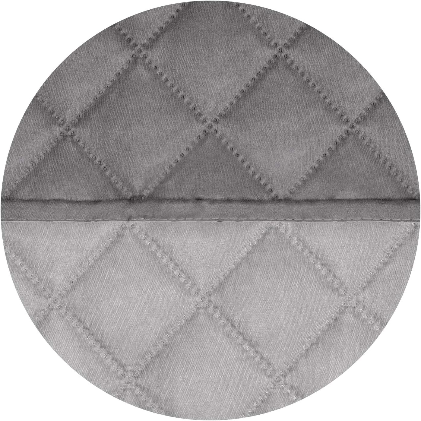 PureFit Reversible Quilted Sofa Cover, Water Resistant Slipcover Furniture Protector, Washable Couch Cover with Non Slip Foam and Elastic Straps for Kids, Dogs, Pets (Chair, Gray/Light Gray) Small