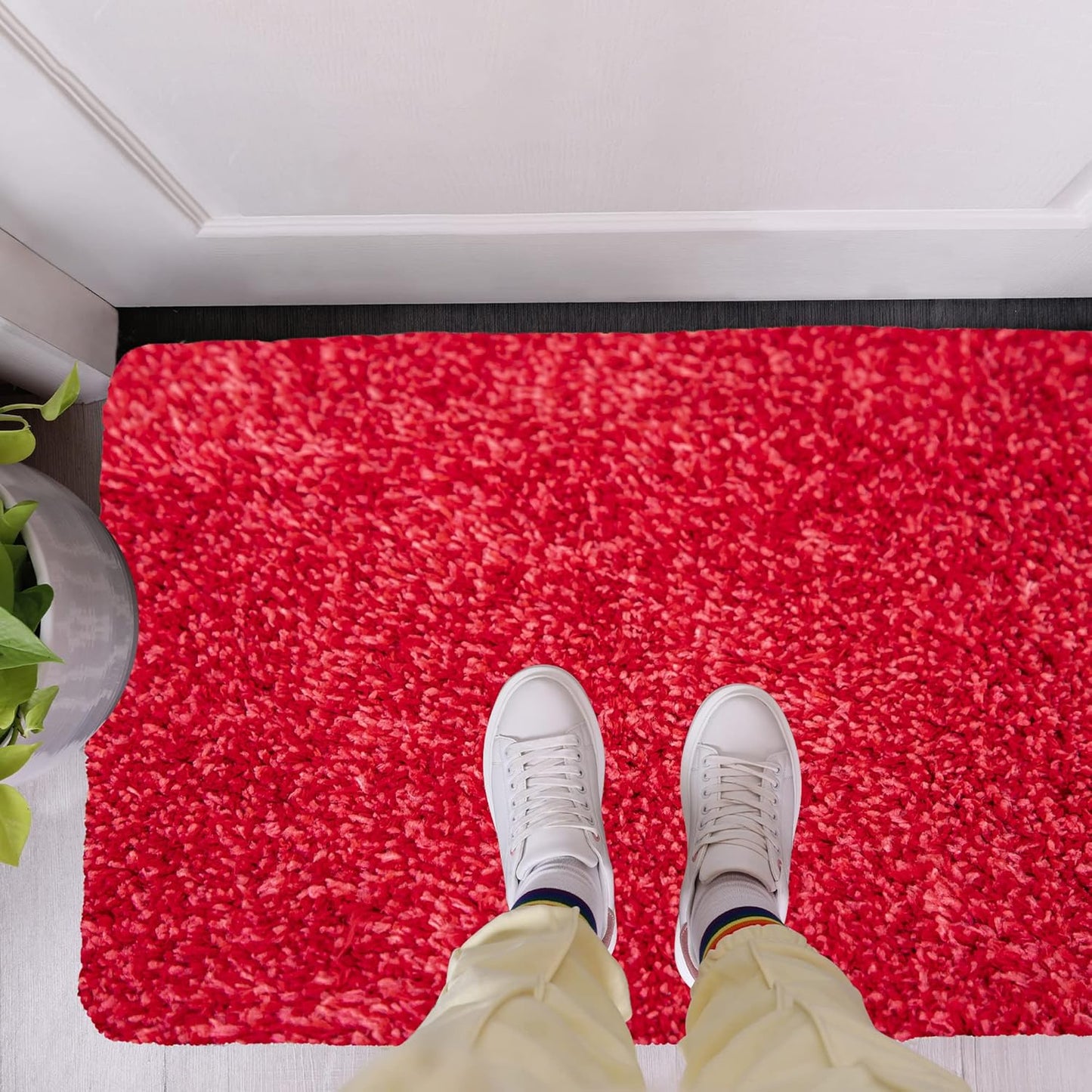 Premium Microfiber Indoor Door Mat – 24"x36" Washable Entry Mat, Non-Slip, Waterproof Backing, Super Absorbent, Low Profile Entryway Doormat for Indoor Entrance