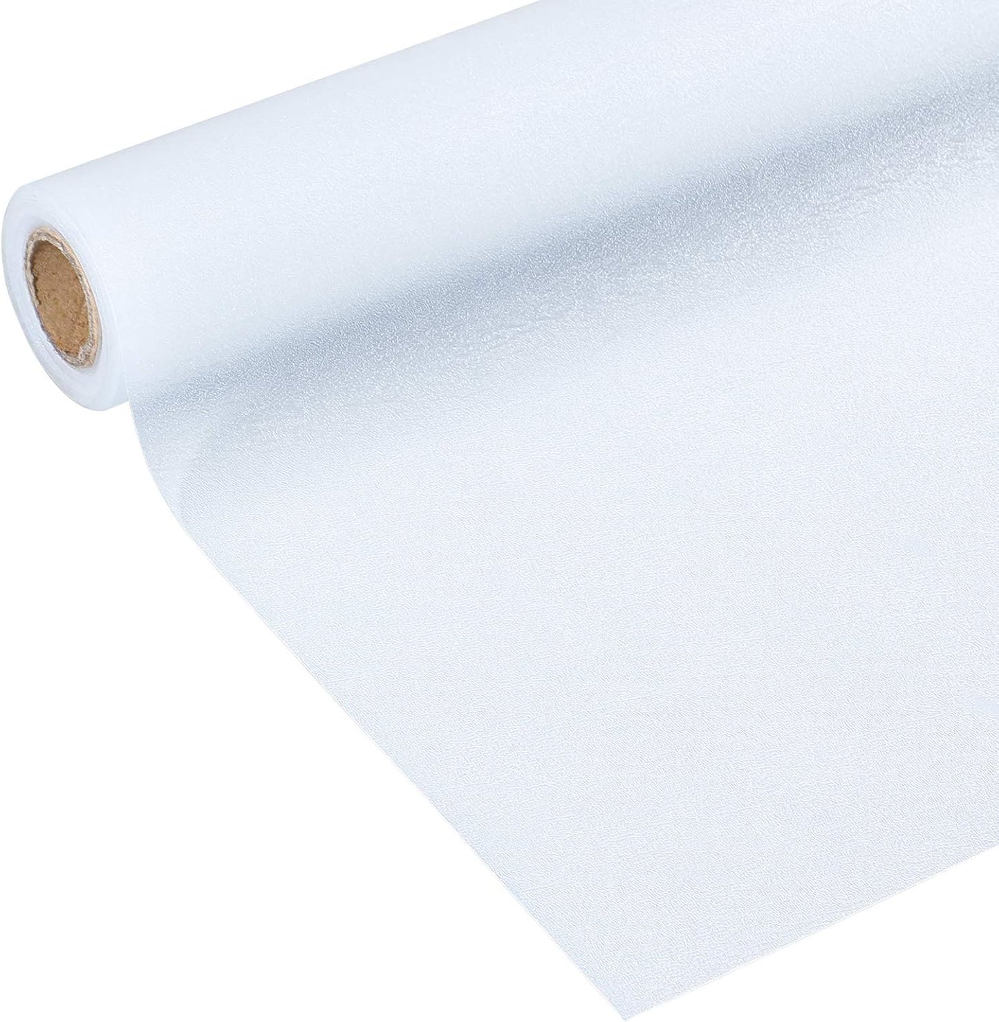 Shelf Liner Silicone Shelf Liners for Kitchen Cabinets Non-Adhesive Non-Slip Waterproof Cabinet Liner Drawer Liner Refrigerator Liners Durable & Reusable (12 Inch x 10 FT, Translucent-White)