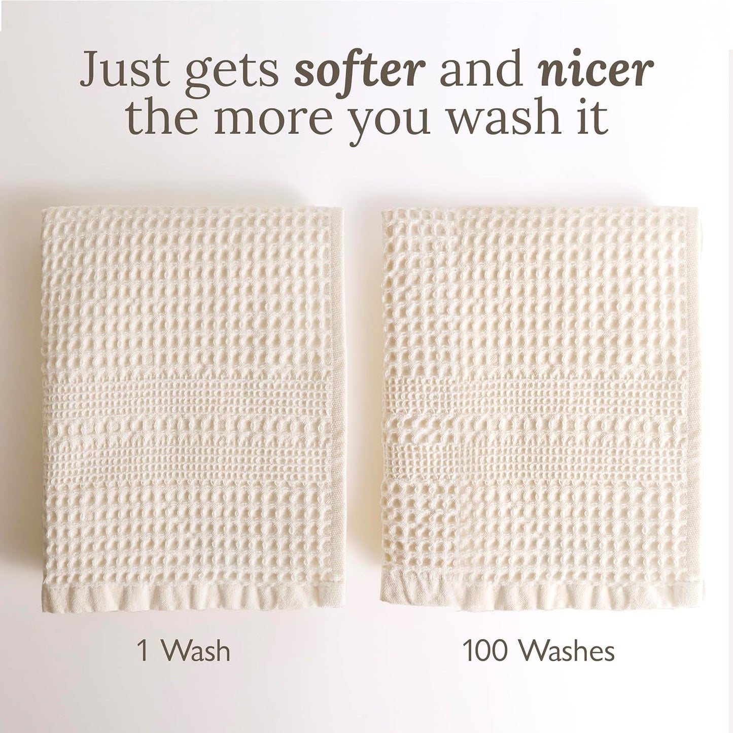 GILDEN TREE Waffle Bath Sheet Large Bath Towels Quick Dry Thin Body Towels, 40x80 Oversized Bath Towels for Adults, Classic Style (White)