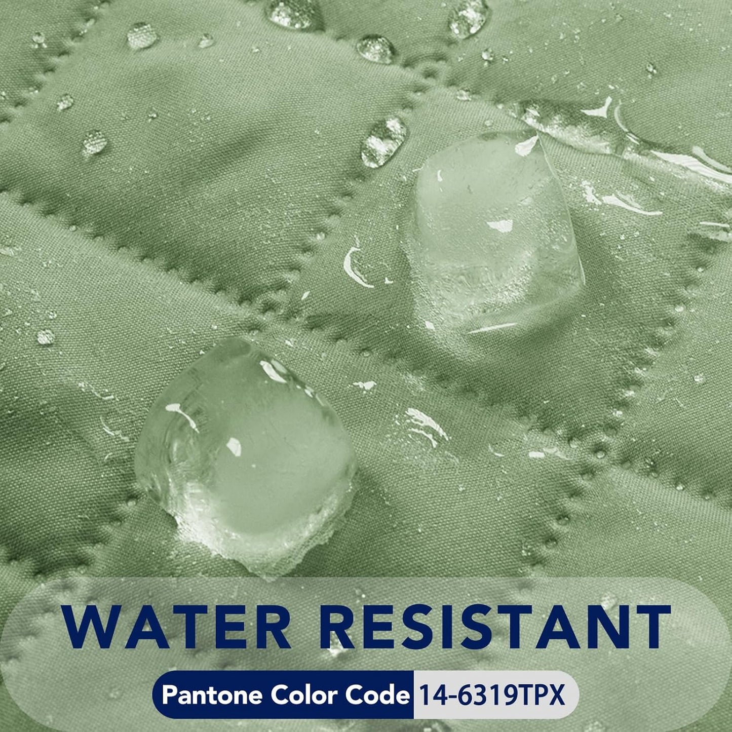 PureFit Reversible Quilted Sofa Cover, Water Resistant Slipcover Furniture Protector, Washable Couch Cover with Non Slip and Elastic Straps for Kids, Dogs, Pets (Oversized Sofa, Sage Green/Ivory)