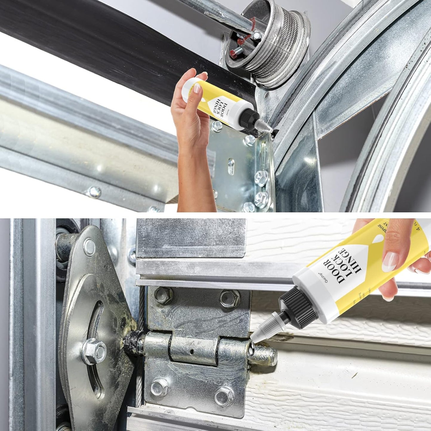 Qucship Upgraded Squeaky Hinge & Lock Lubricant Kit - 4 oz + 1 oz Needle Combo, Long-Lasting for Doors, Tools, Bicycles