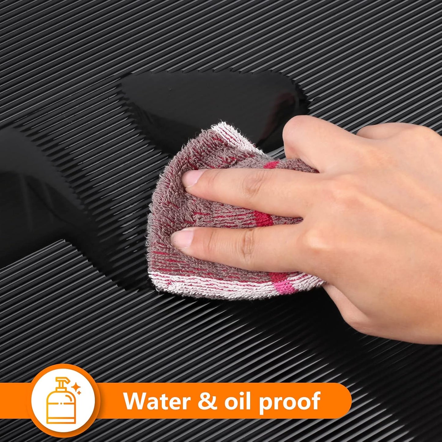 Shelf Liners for Kitchen Cabinets Non Adhesive Drawer Liner EVA Material Cupboard Mat Refrigerator Mats Washable Fridge Liner for Cabinet, Storage and Desks 17.3 x 385.8 Inches